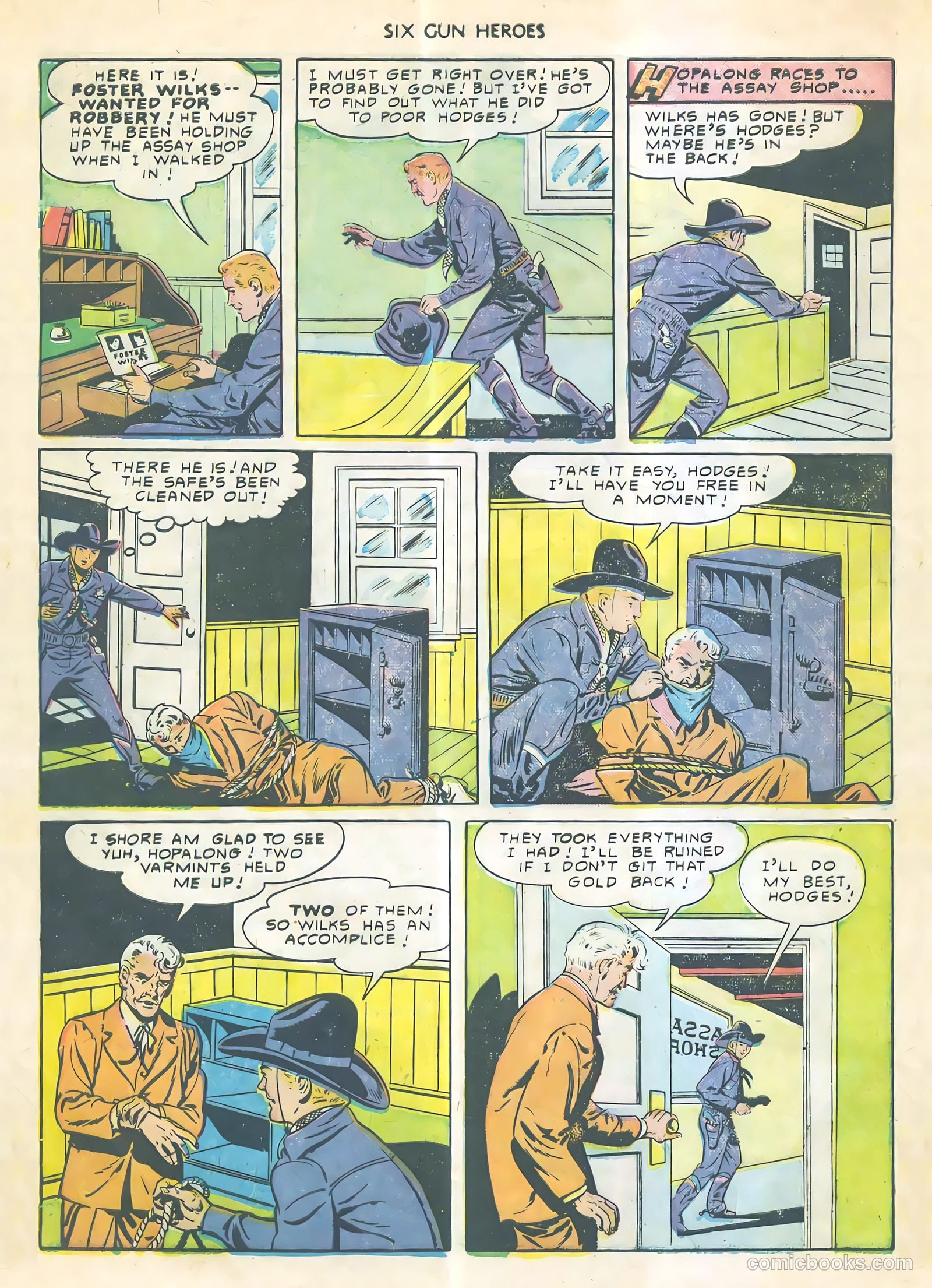 Six-Gun Heroes #4 (1950) — page 7 of 34