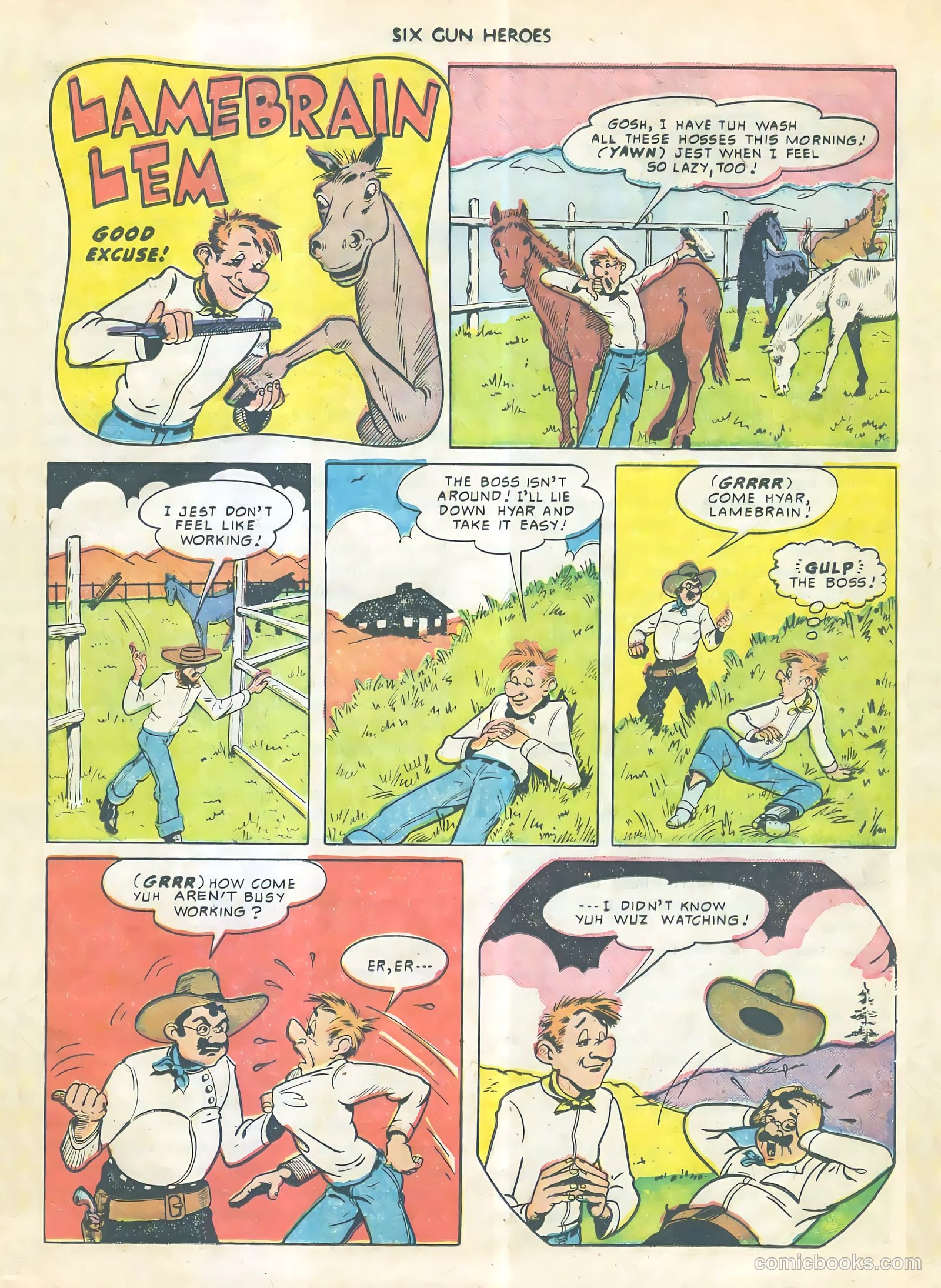 Six-Gun Heroes #4 (1950) — page 12 of 34