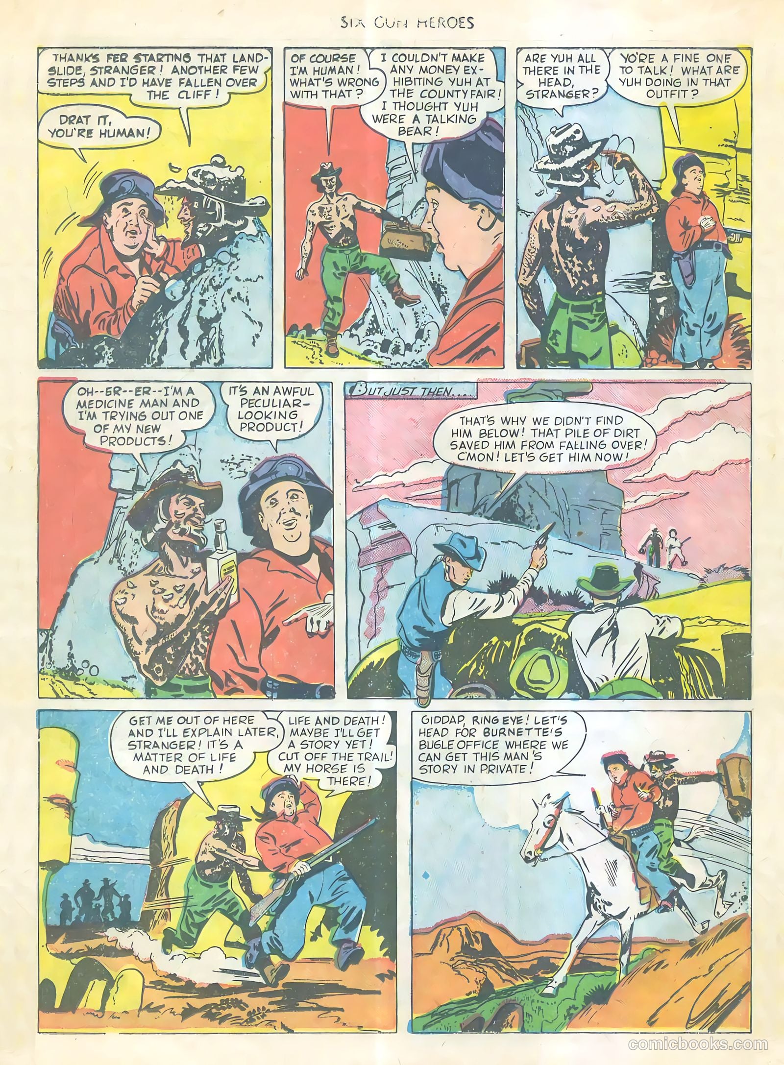 Six-Gun Heroes #4 (1950) — page 17 of 34