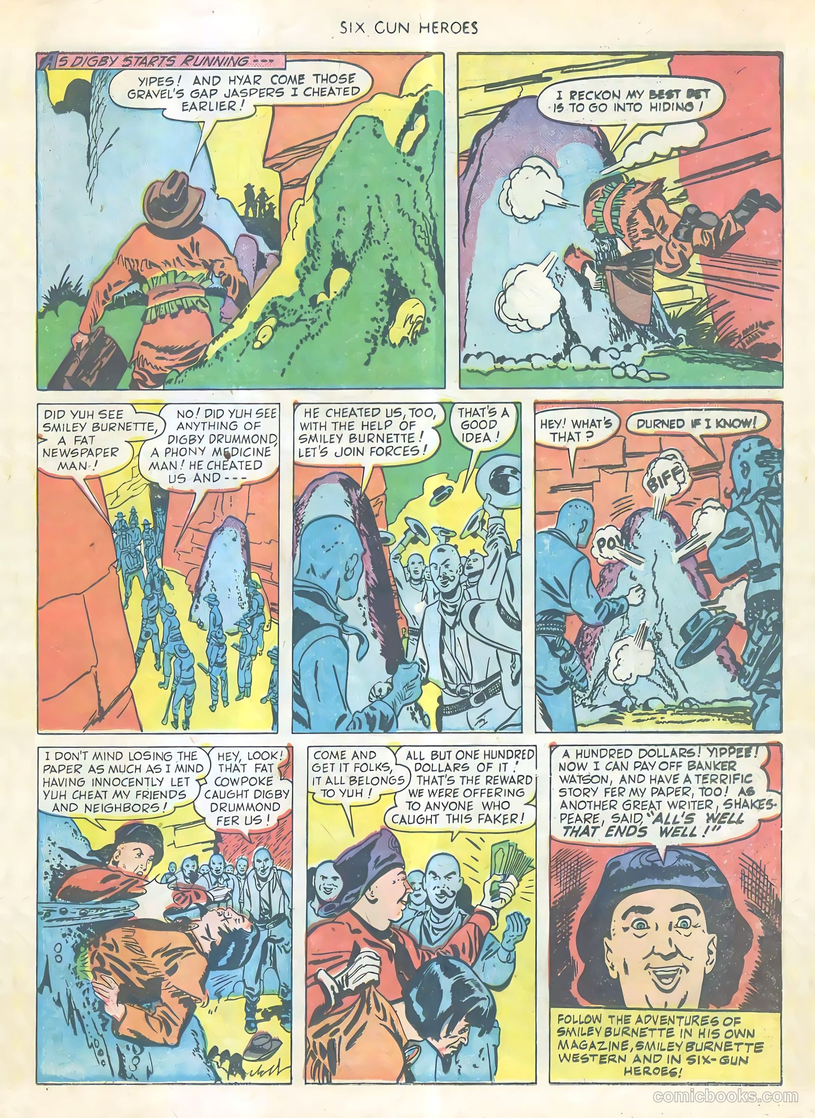 Six-Gun Heroes #4 (1950) — page 22 of 34