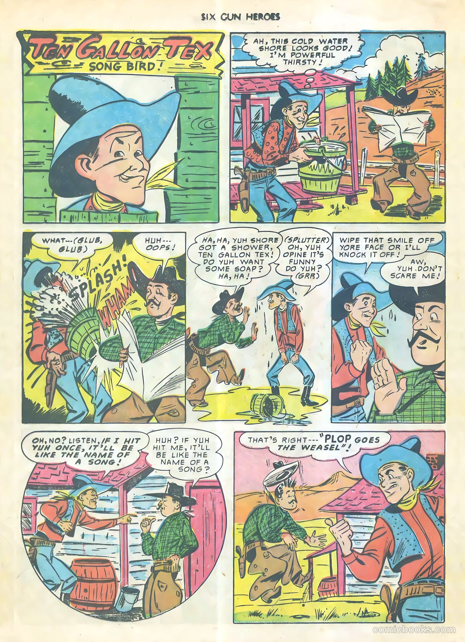 Six-Gun Heroes #4 (1950) — page 23 of 34