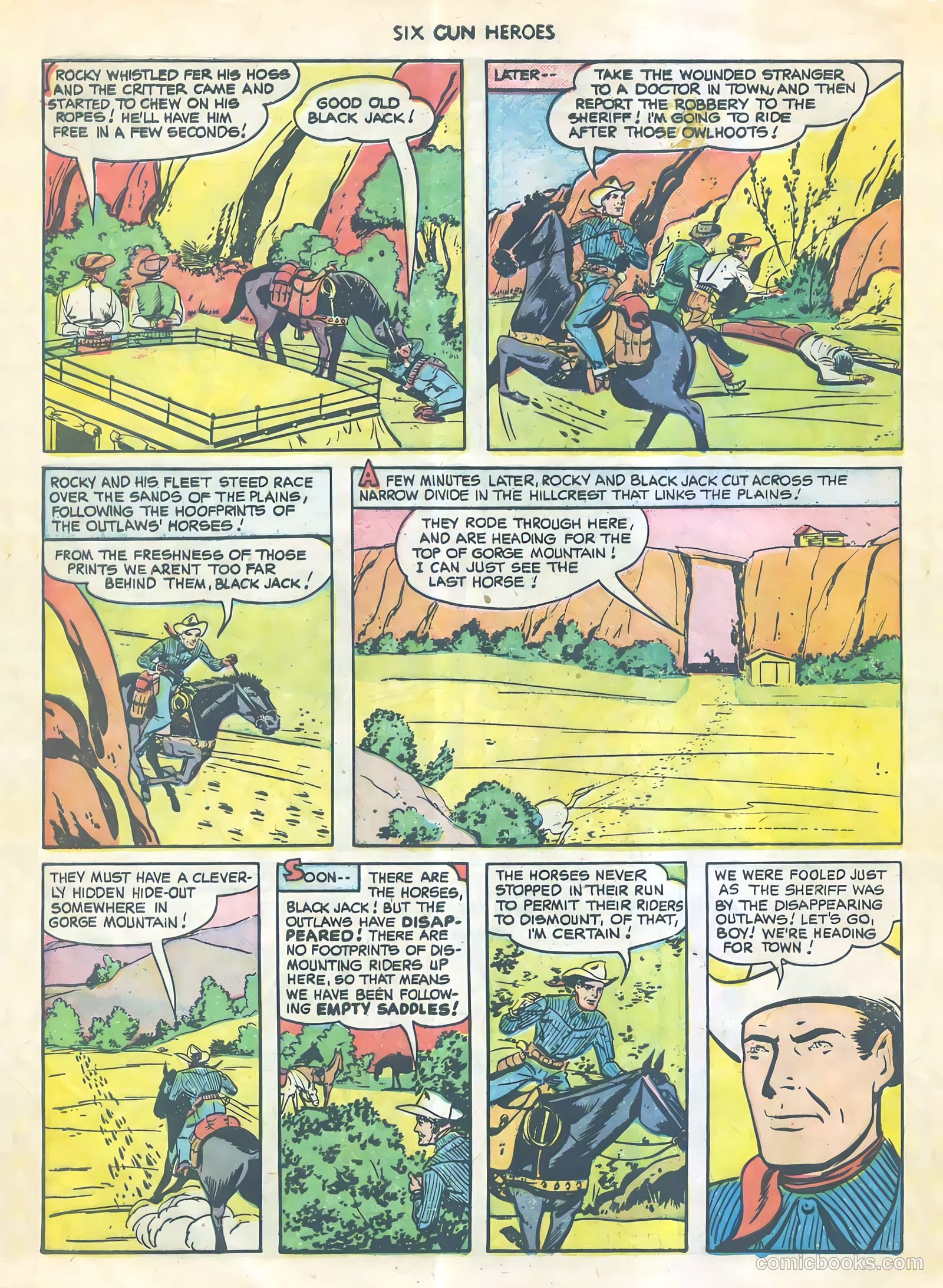 Six-Gun Heroes #4 (1950) — page 27 of 34