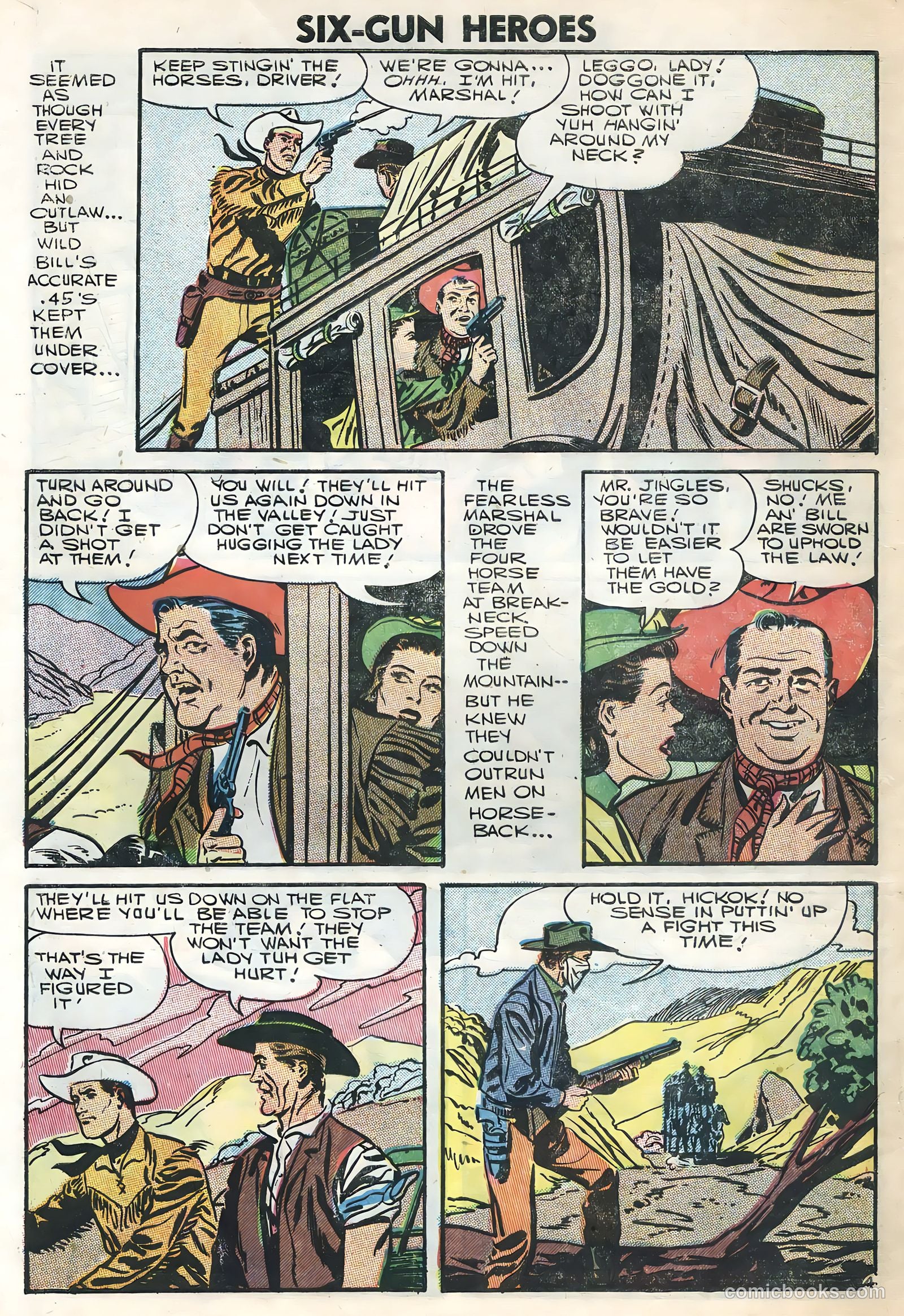 Six-Gun Heroes #40 (1957) — page 6 of 36