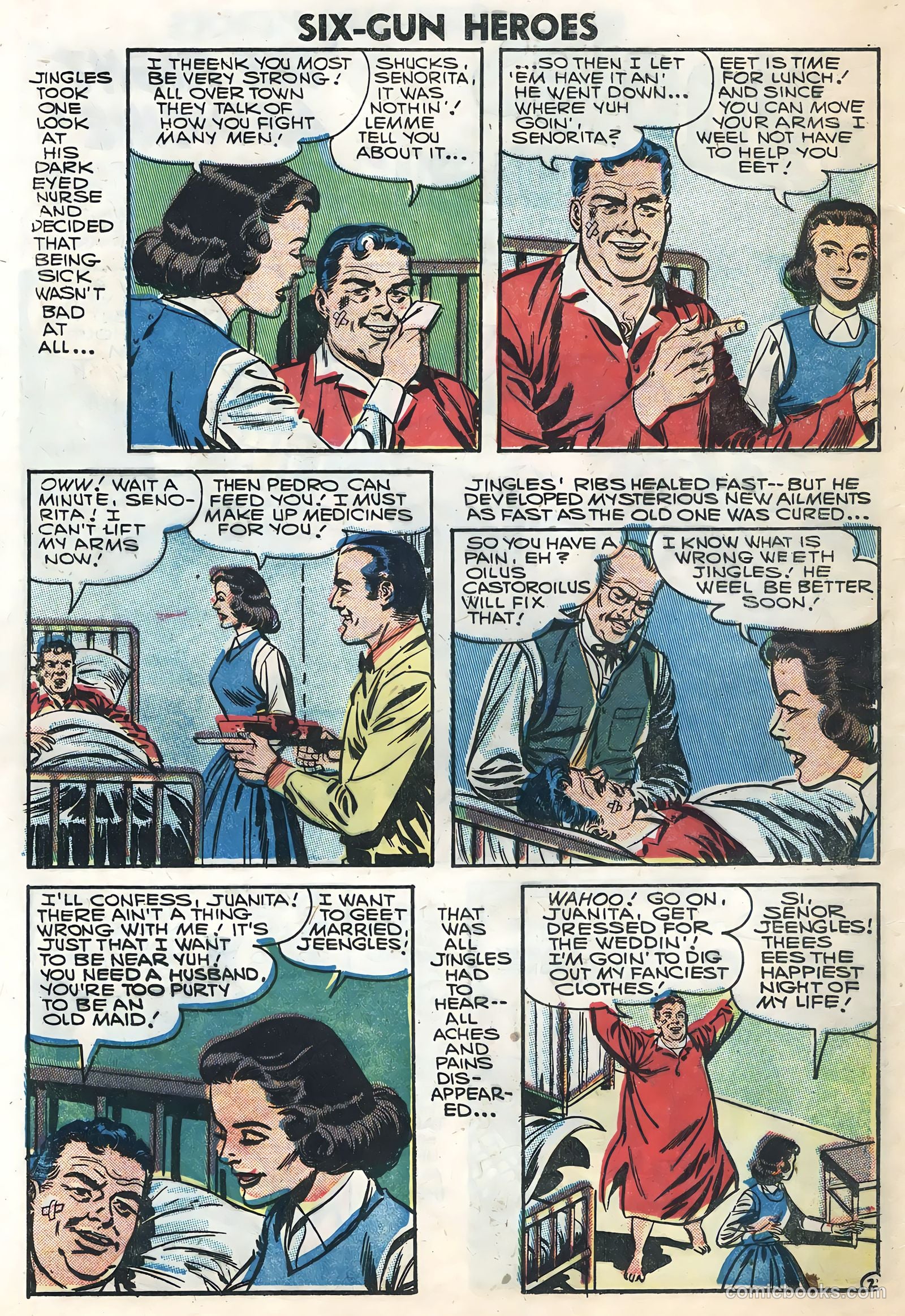 Six-Gun Heroes #40 (1957) — page 16 of 36
