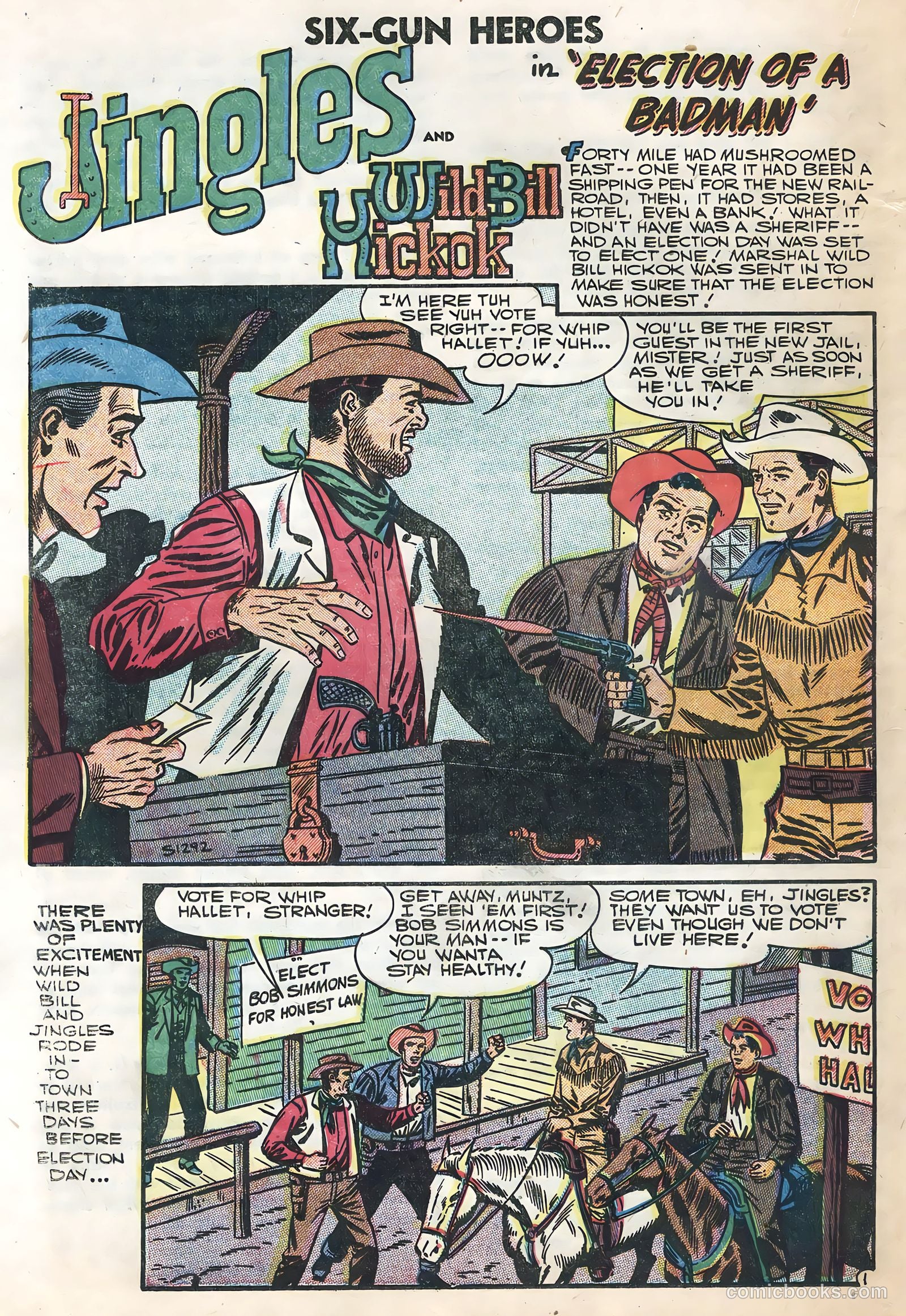 Six-Gun Heroes #40 (1957) — page 20 of 36