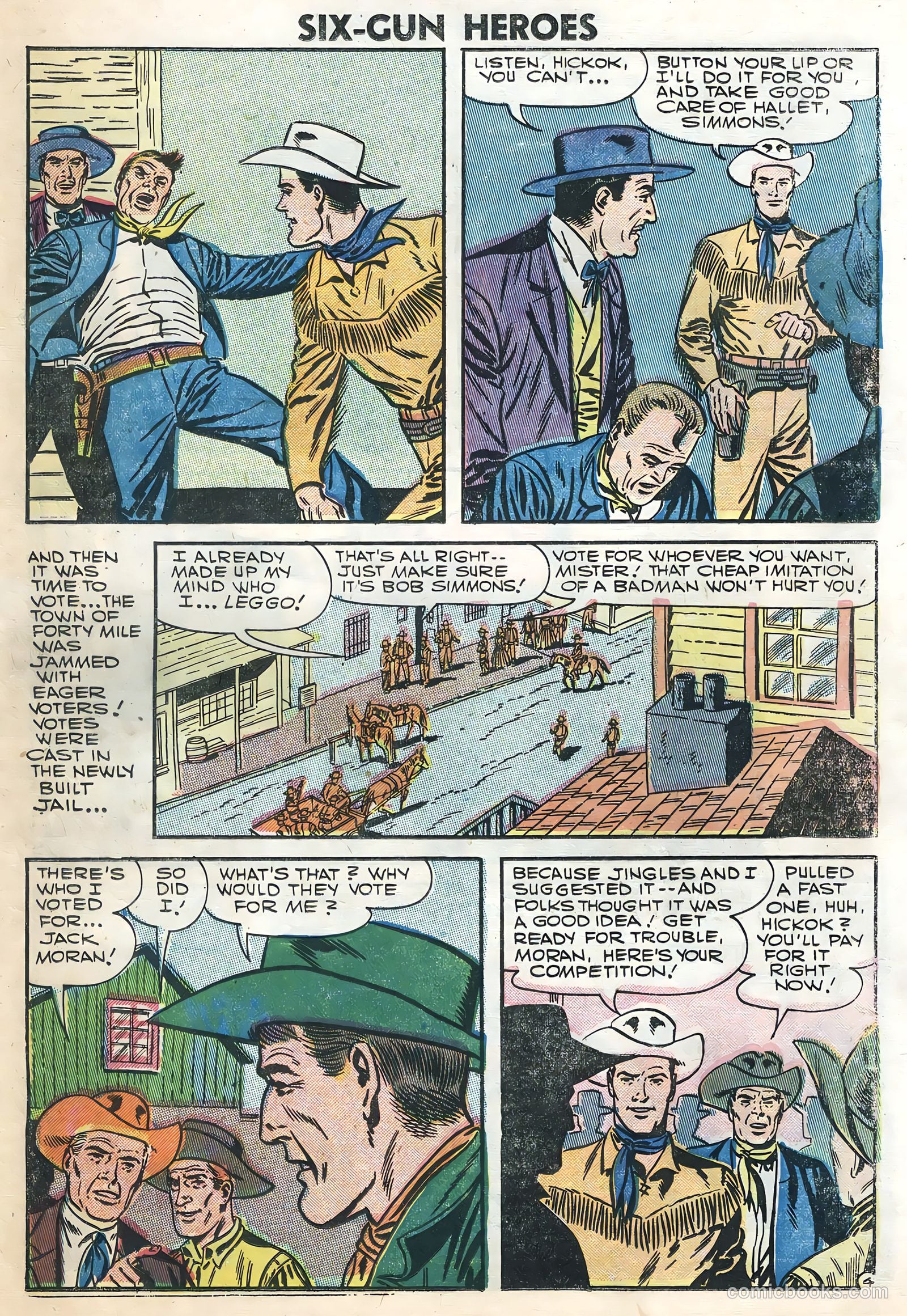 Six-Gun Heroes #40 (1957) — page 23 of 36