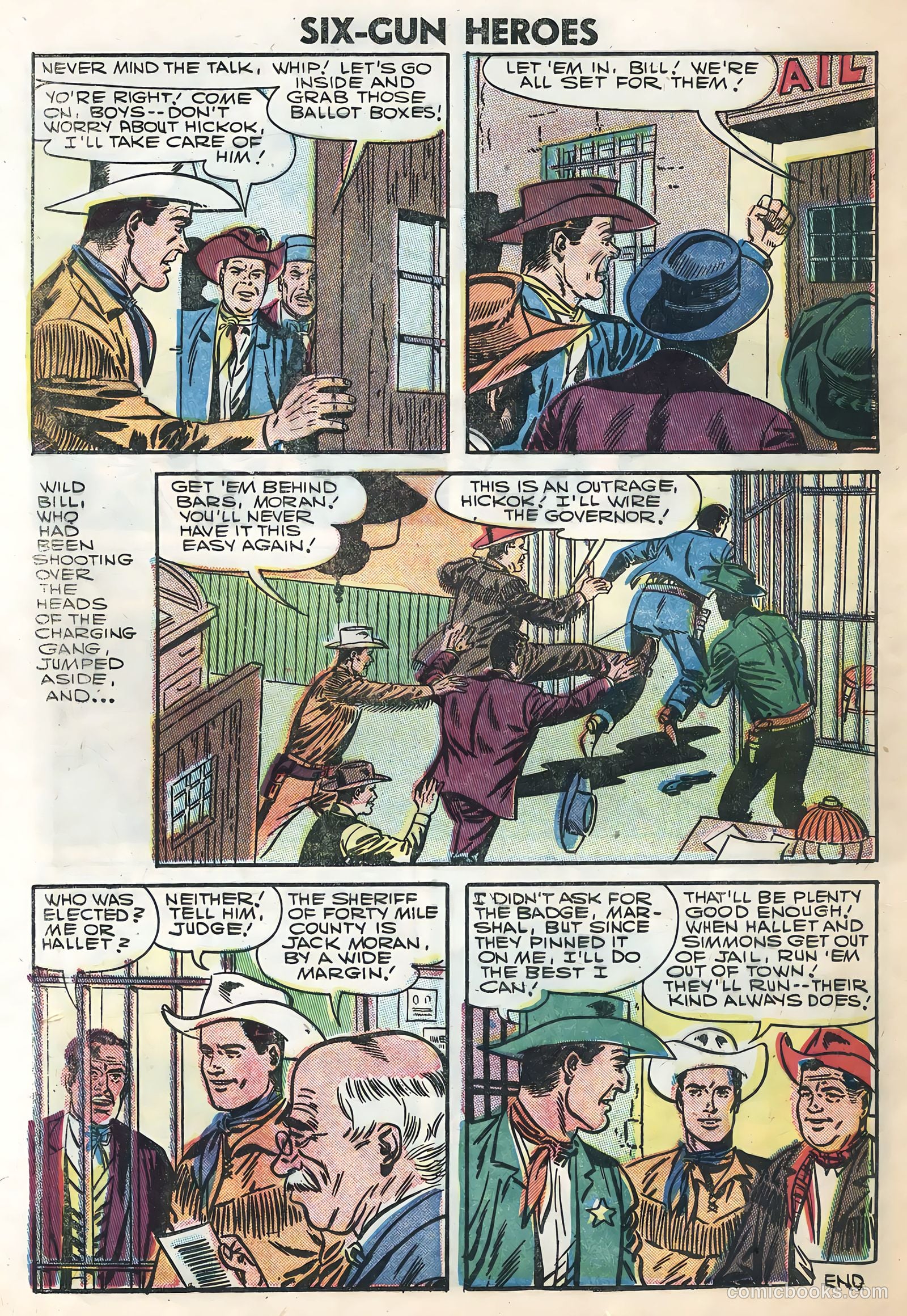 Six-Gun Heroes #40 (1957) — page 24 of 36