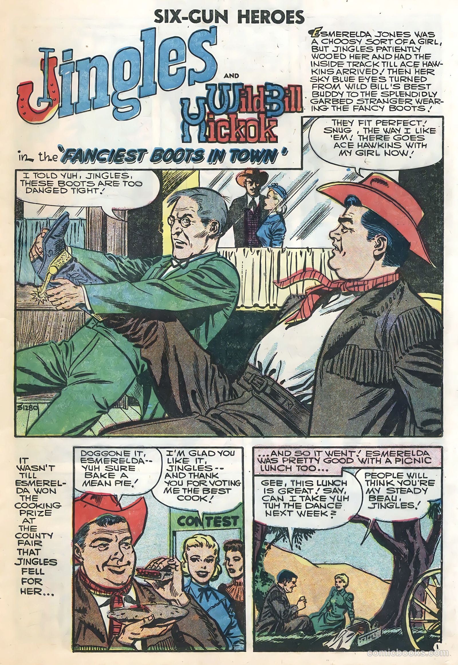 Six-Gun Heroes #40 (1957) — page 25 of 36