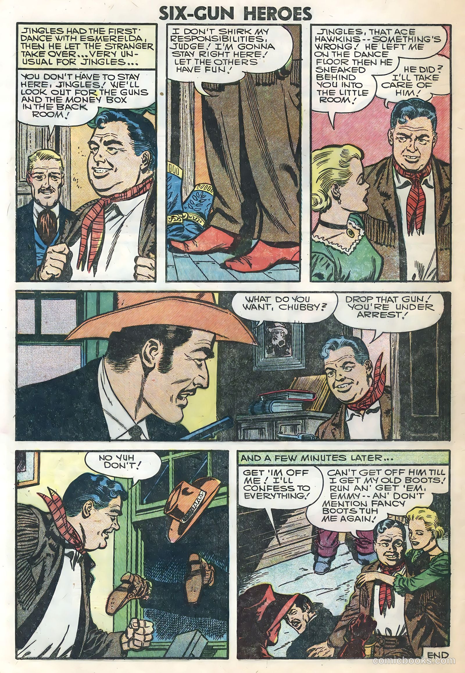 Six-Gun Heroes #40 (1957) — page 28 of 36