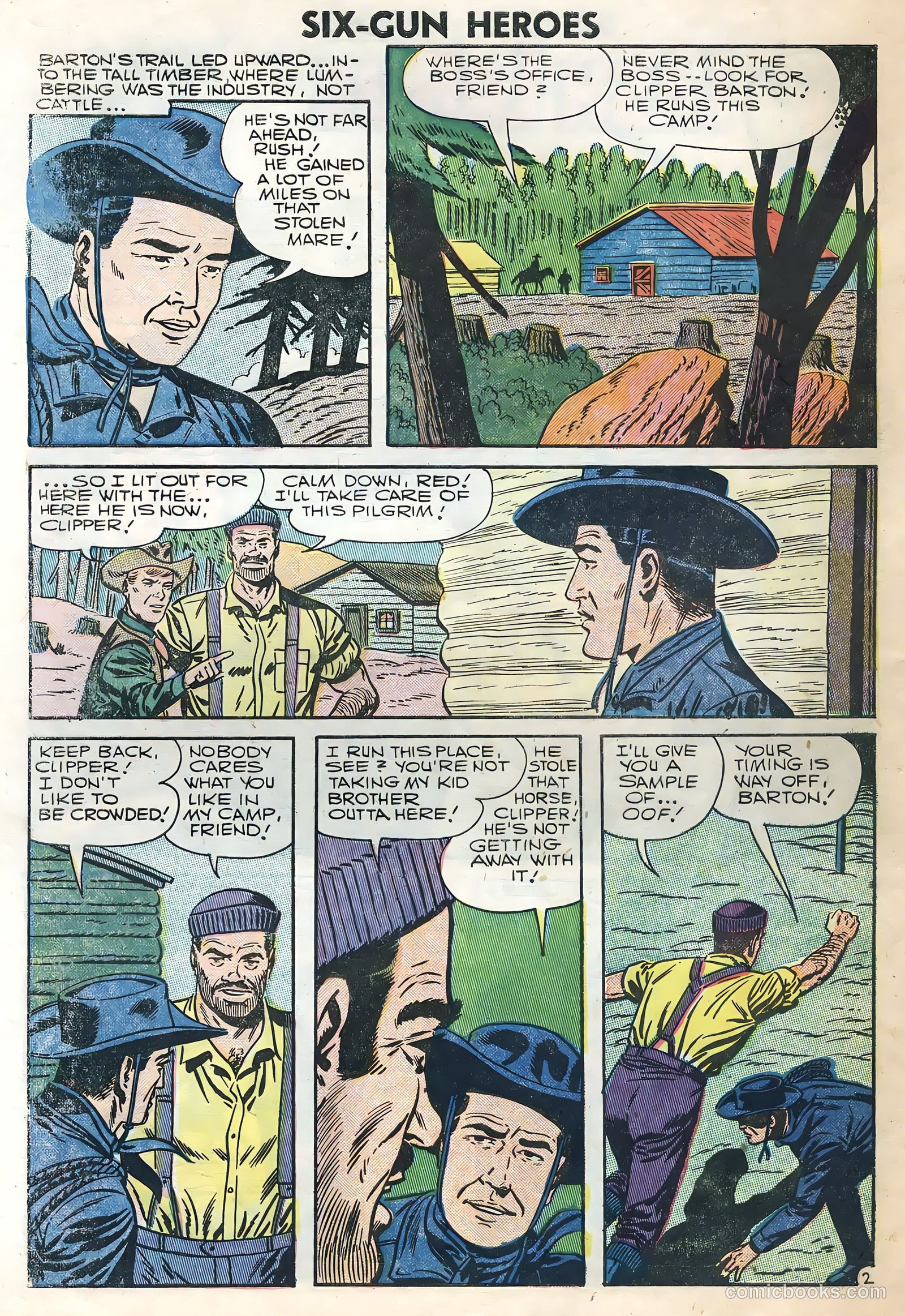 Six-Gun Heroes #40 (1957) — page 30 of 36
