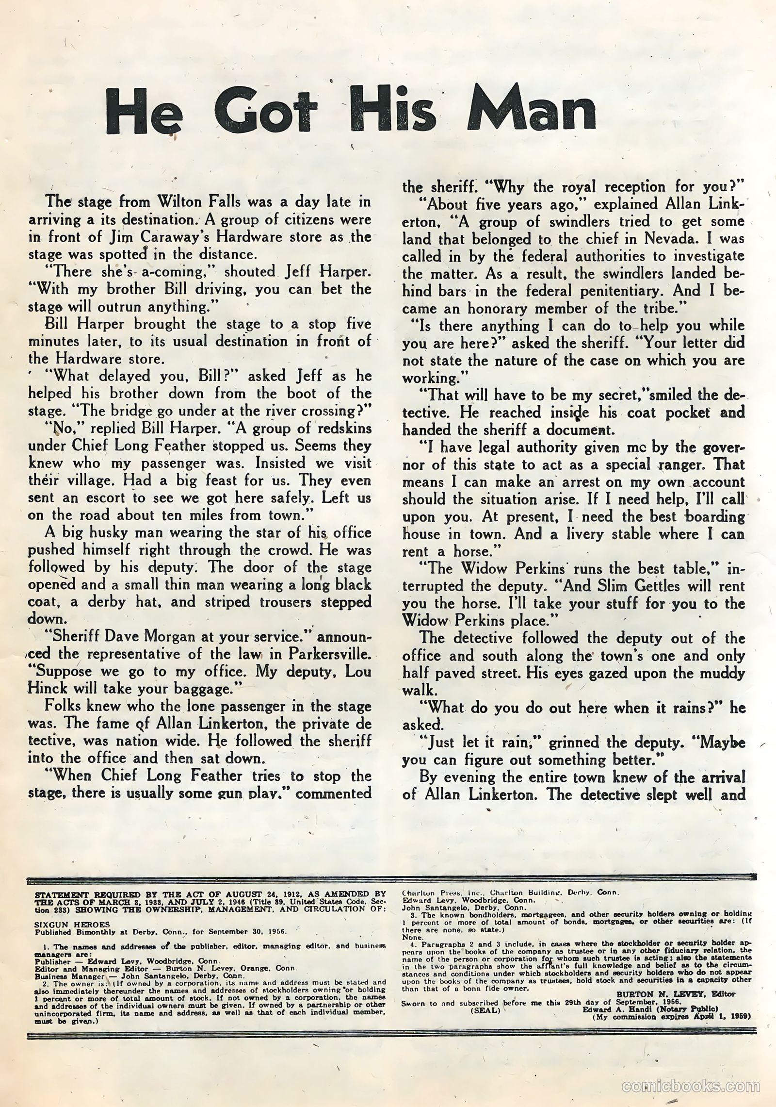 Six-Gun Heroes #41 (1957) — page 17 of 36