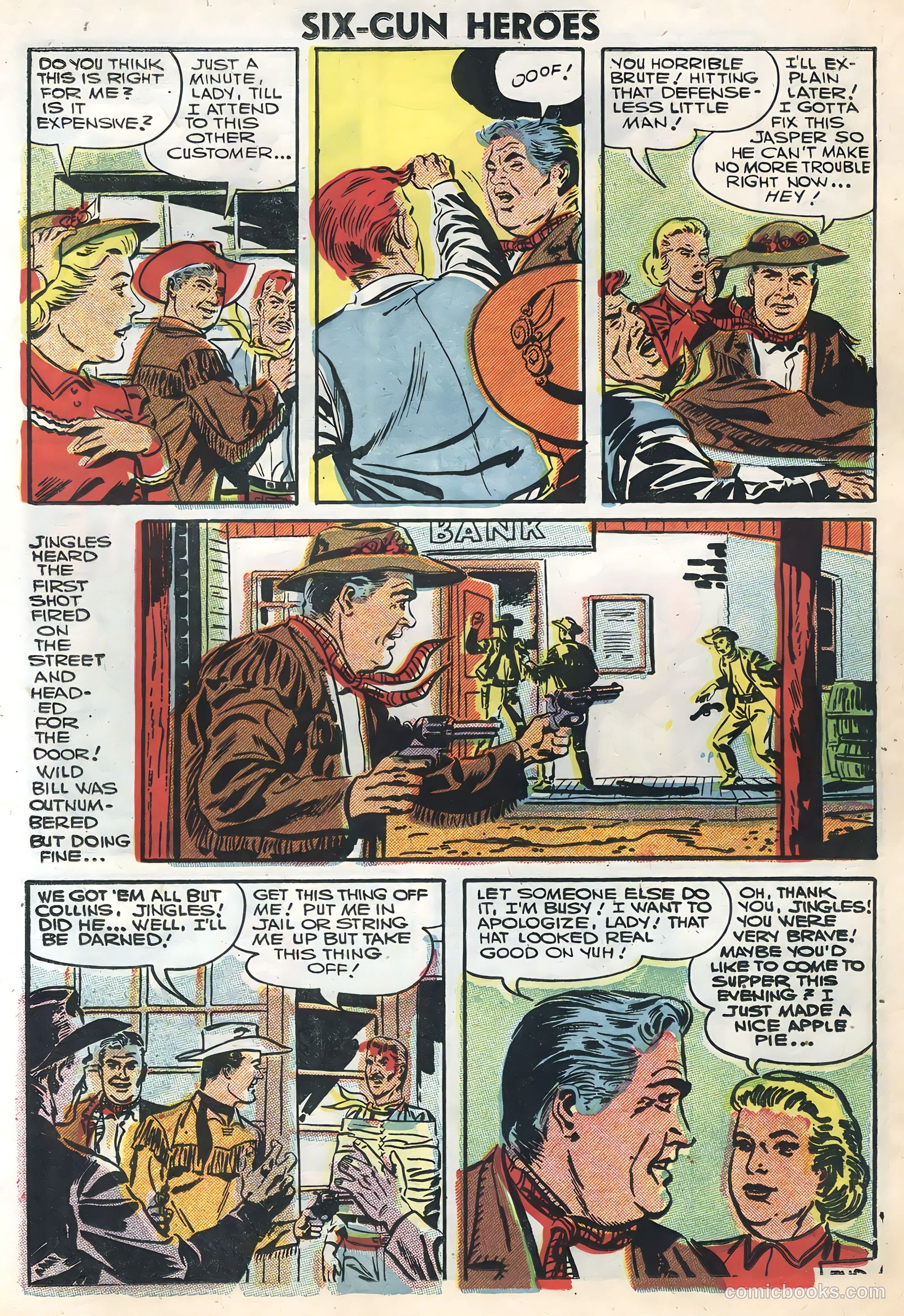 Six-Gun Heroes #41 (1957) — page 22 of 36