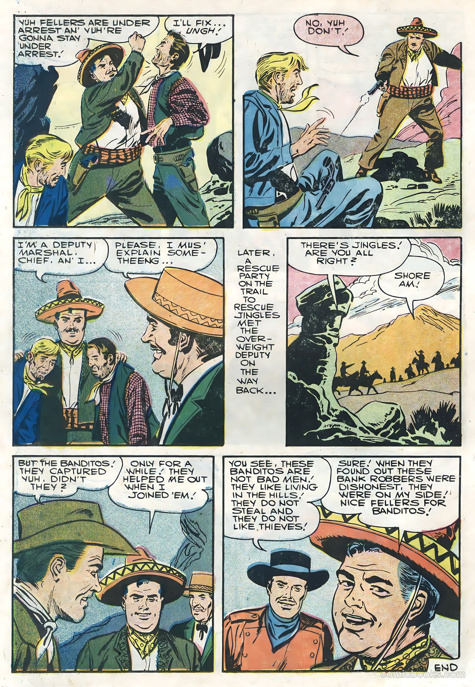 Six-Gun Heroes #42 (1957) — page 22 of 36