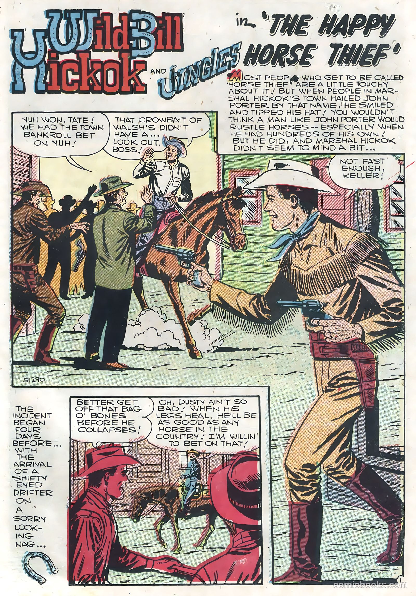 Six-Gun Heroes #42 (1957) — page 23 of 36
