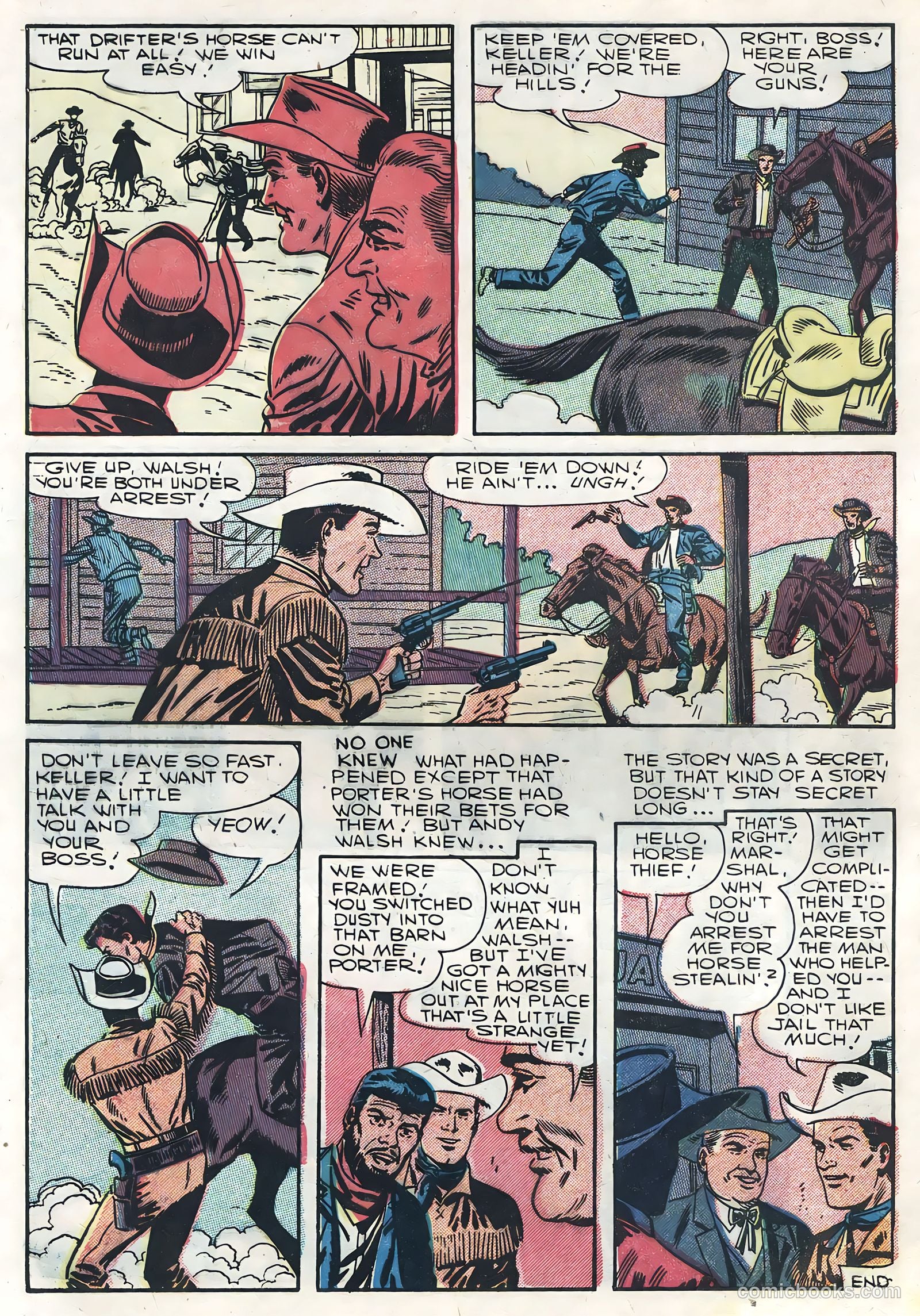 Six-Gun Heroes #42 (1957) — page 28 of 36