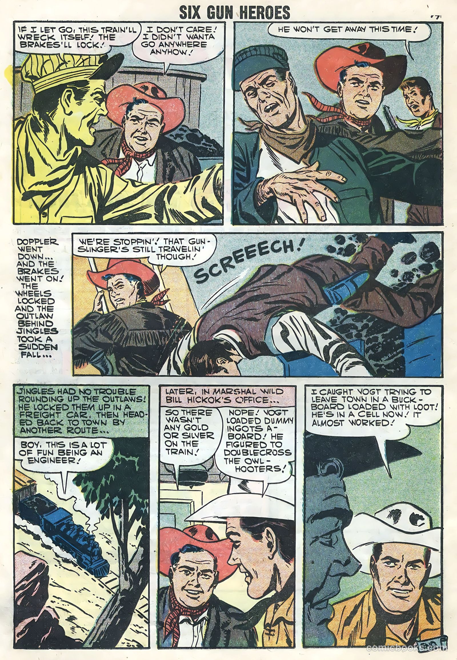 Six-Gun Heroes #43 (1957) — page 16 of 36