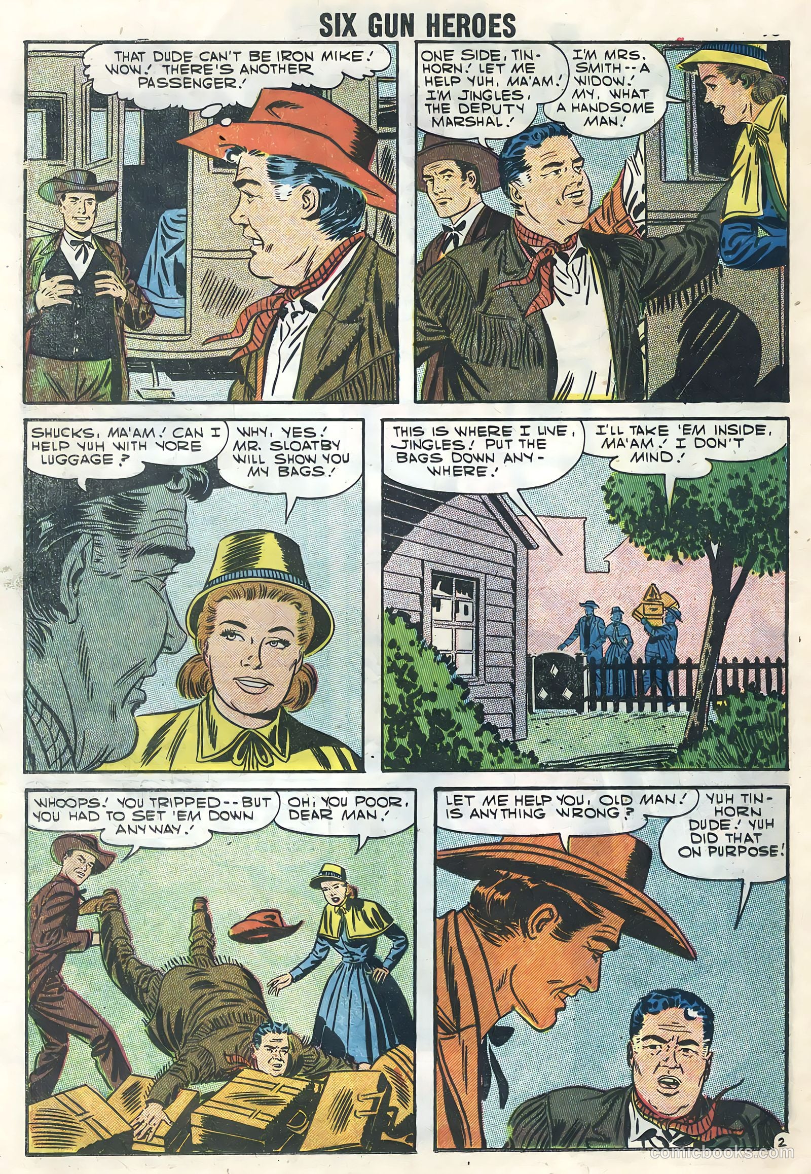 Six-Gun Heroes #43 (1957) — page 20 of 36