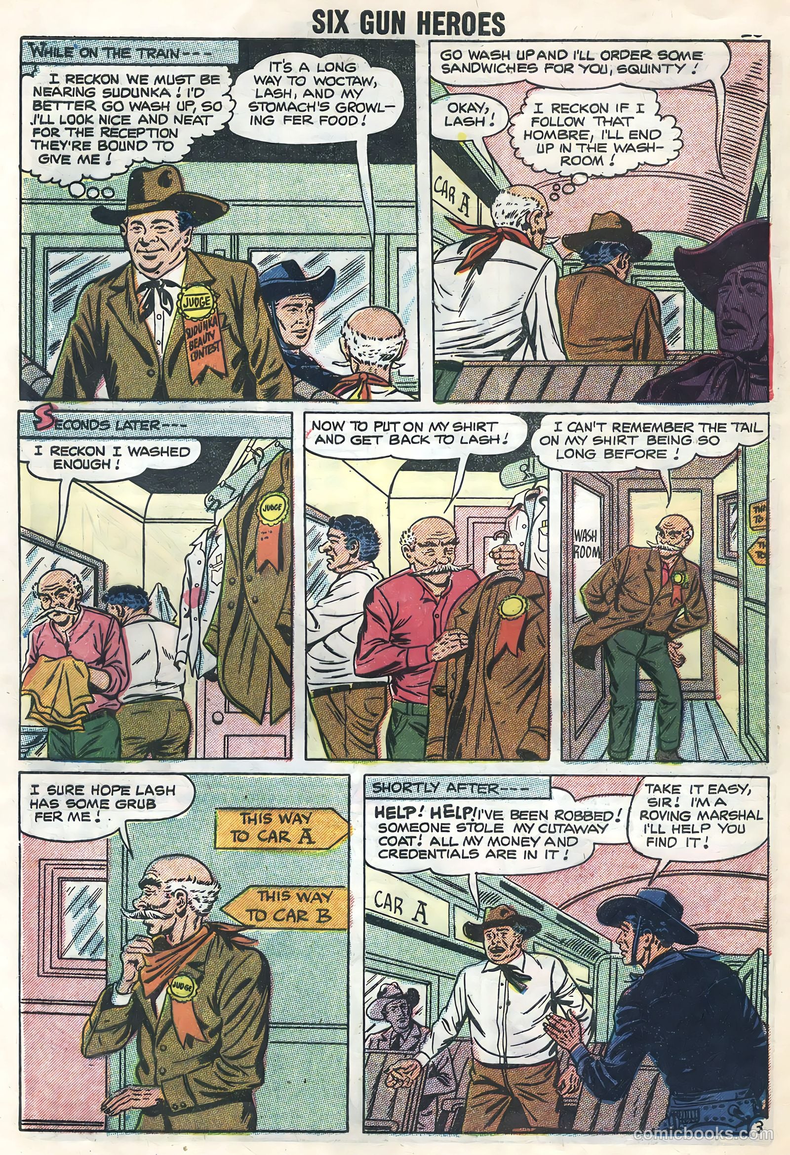 Six-Gun Heroes #43 (1957) — page 28 of 36
