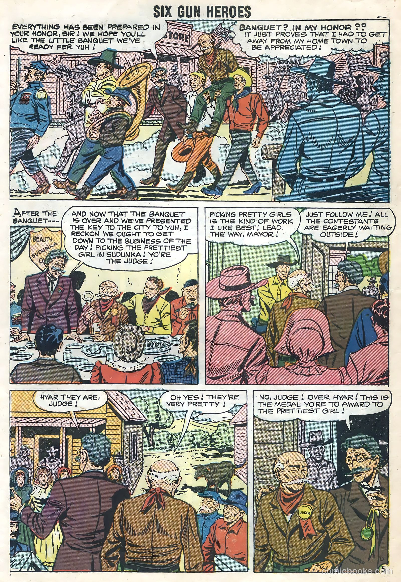 Six-Gun Heroes #43 (1957) — page 30 of 36