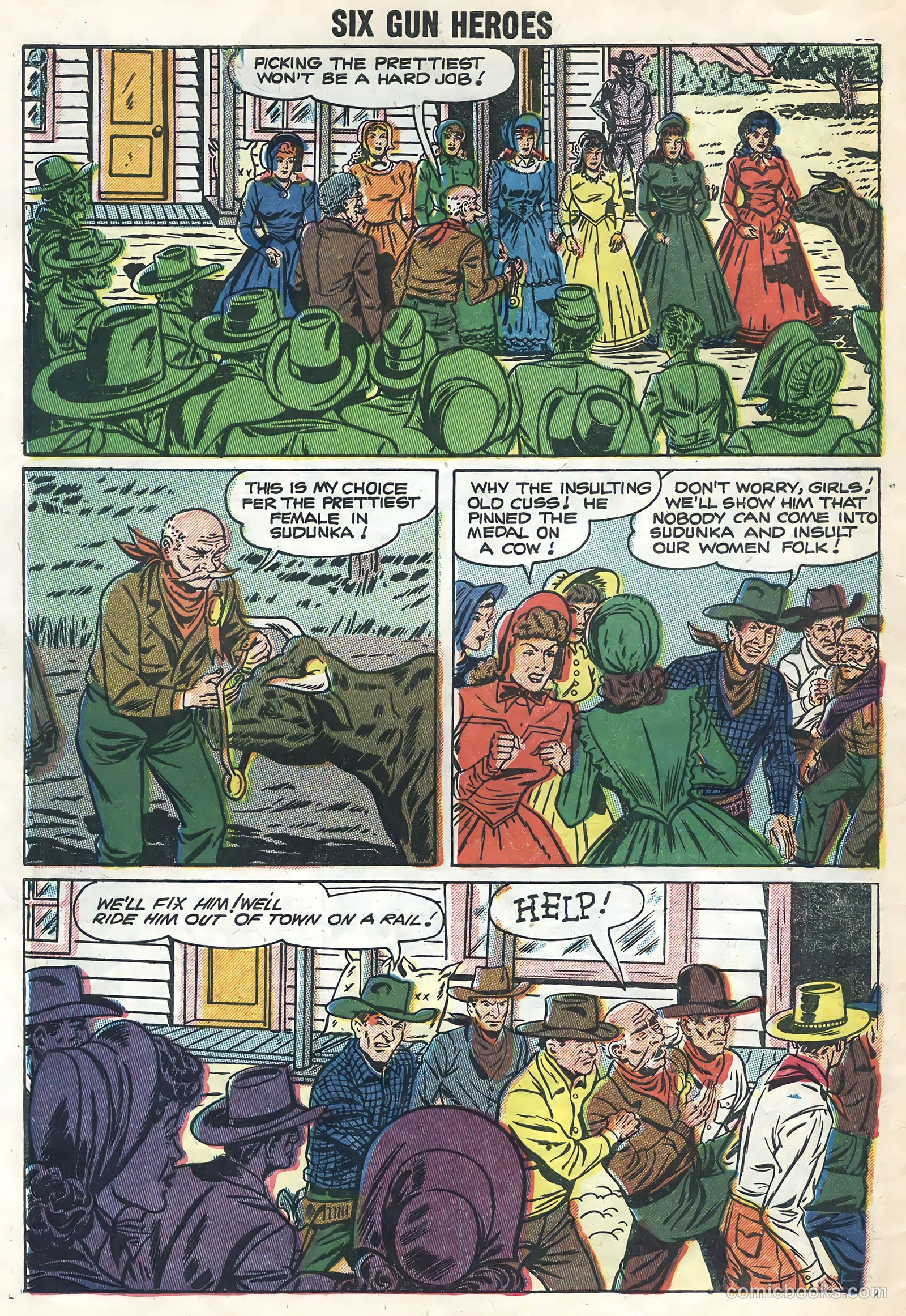 Six-Gun Heroes #43 (1957) — page 32 of 36