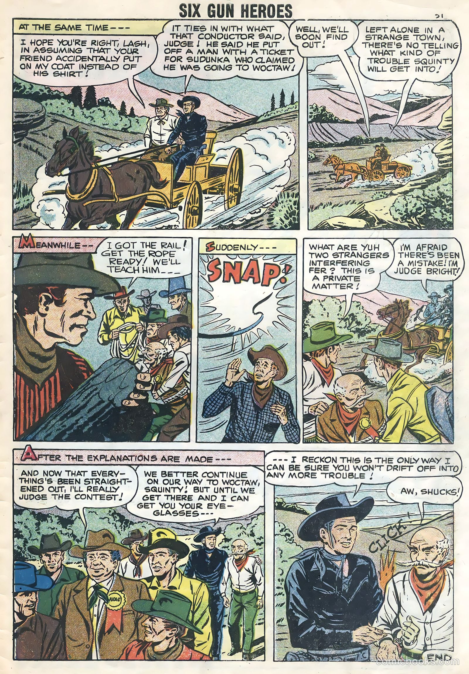 Six-Gun Heroes #43 (1957) — page 33 of 36