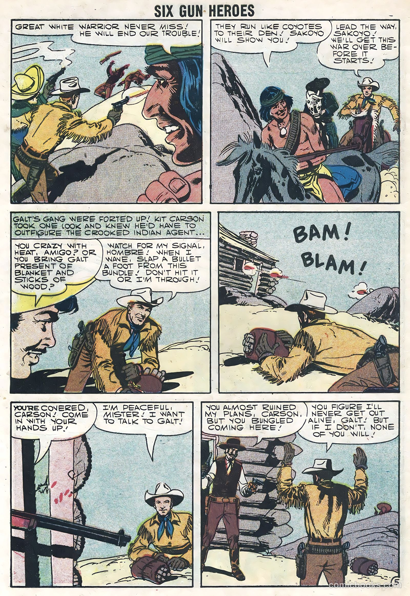 Six-Gun Heroes #44 (1957) — page 8 of 36