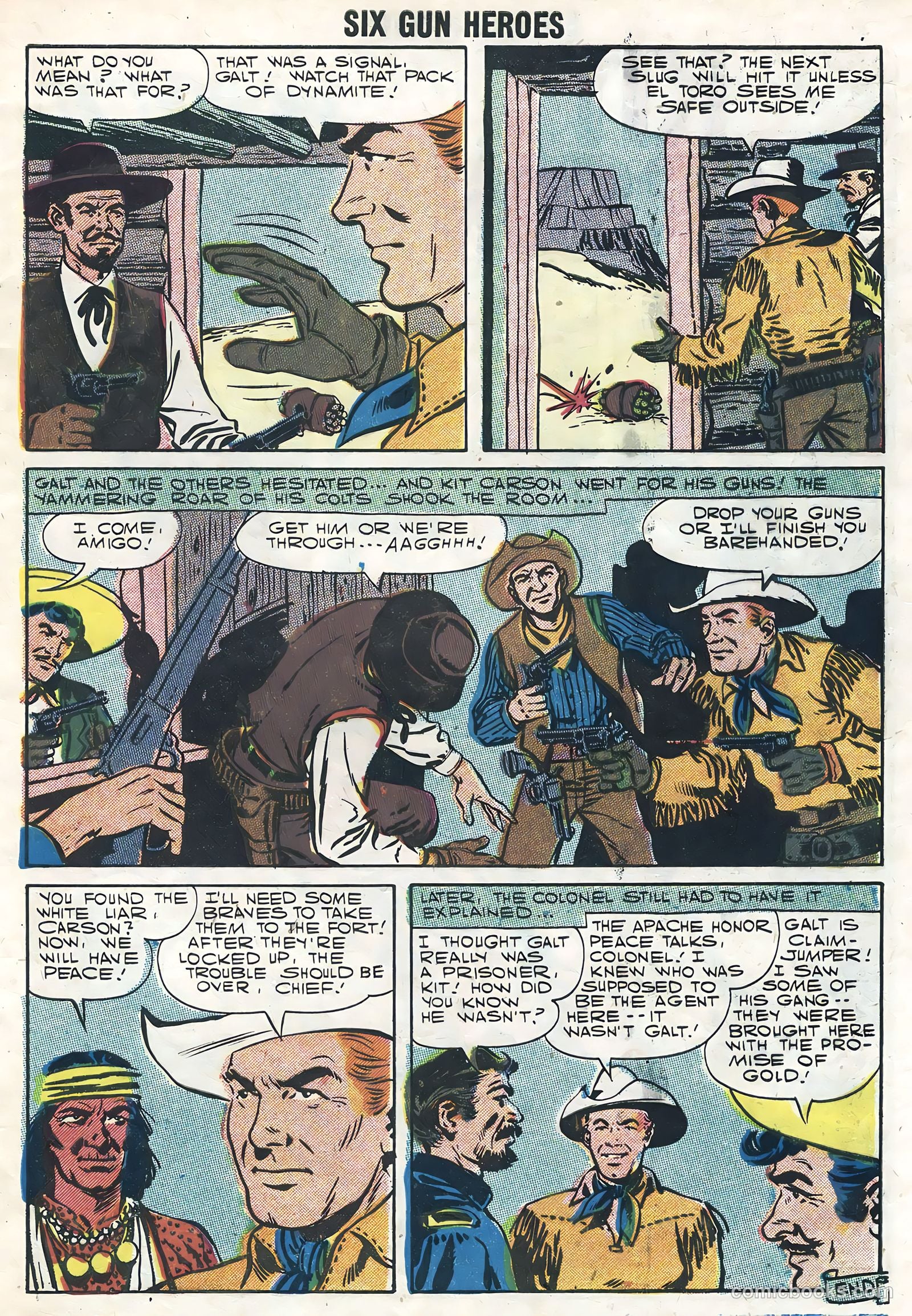 Six-Gun Heroes #44 (1957) — page 9 of 36