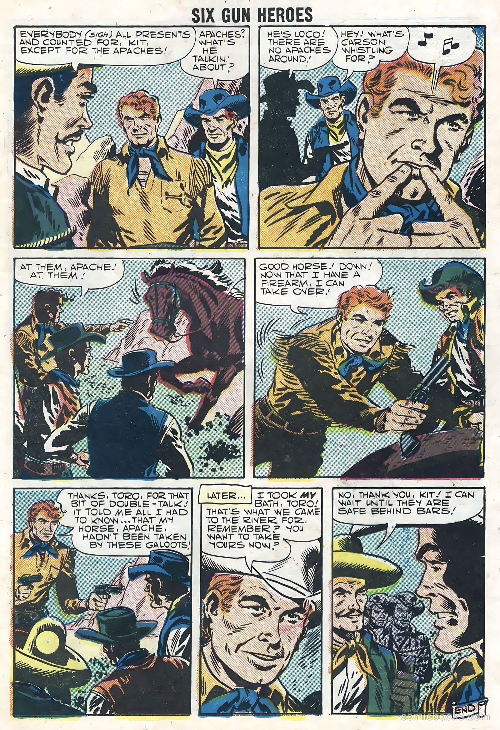 Six-Gun Heroes #44 (1957) — page 13 of 36