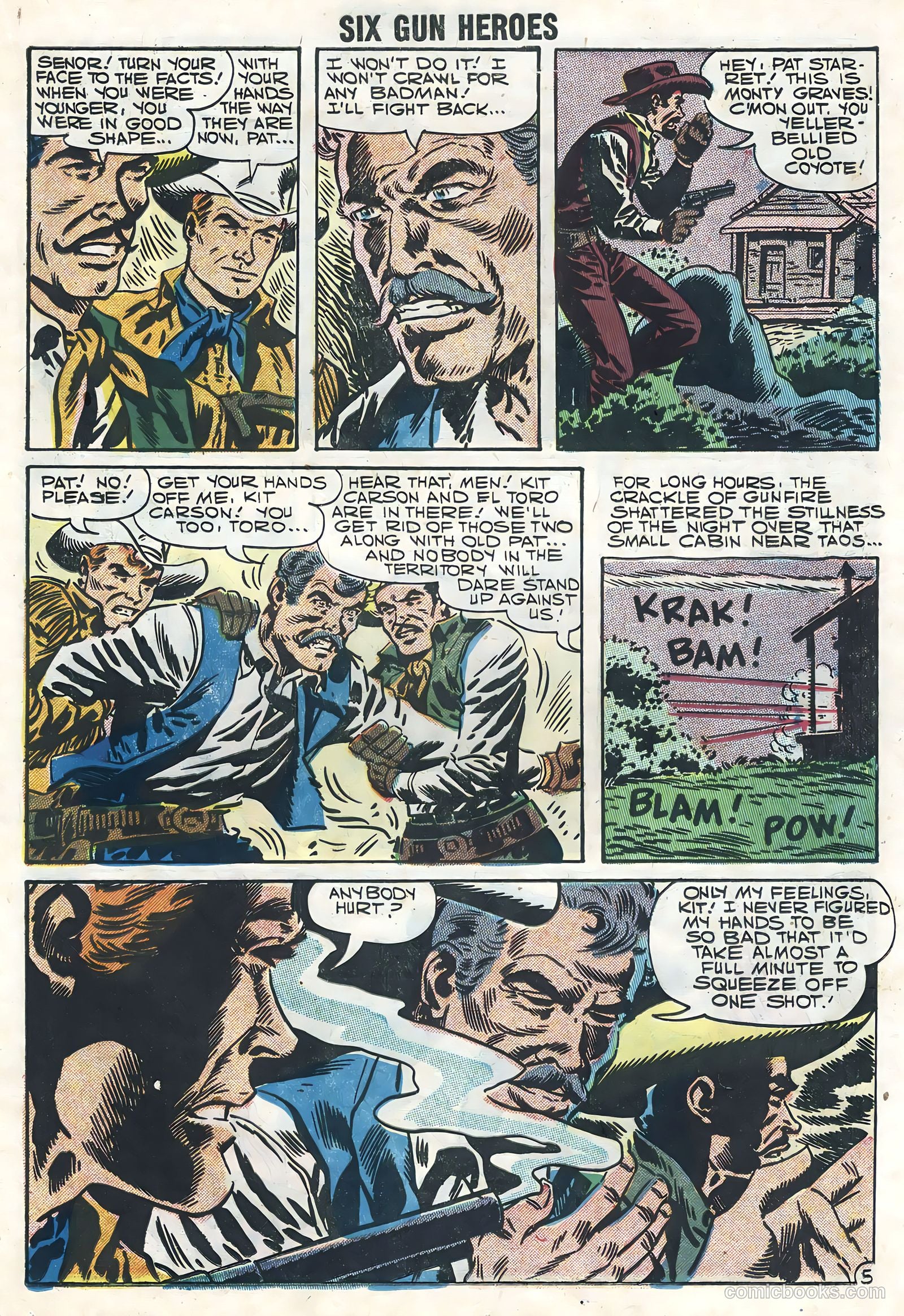 Six-Gun Heroes #44 (1957) — page 19 of 36