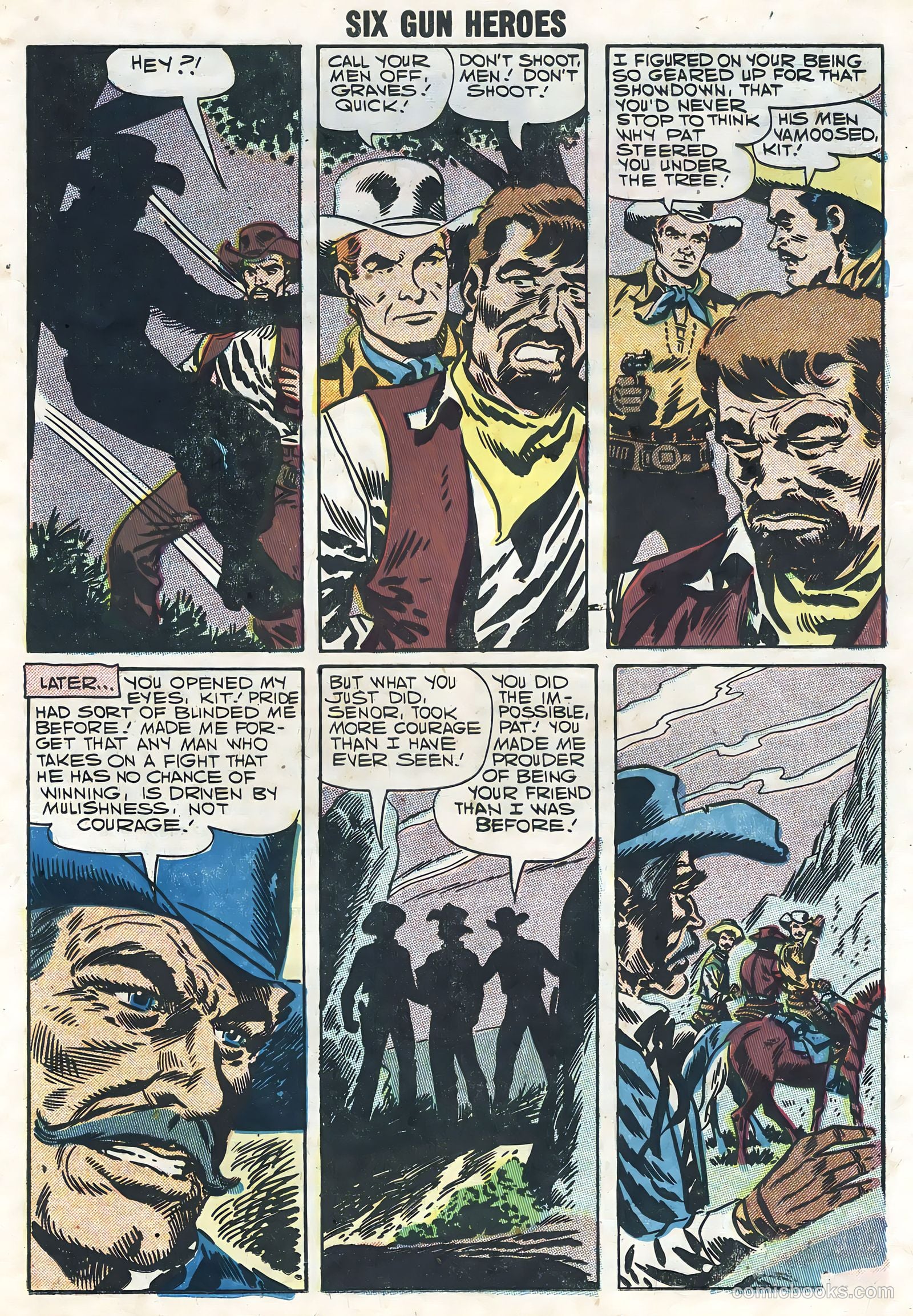 Six-Gun Heroes #44 (1957) — page 23 of 36