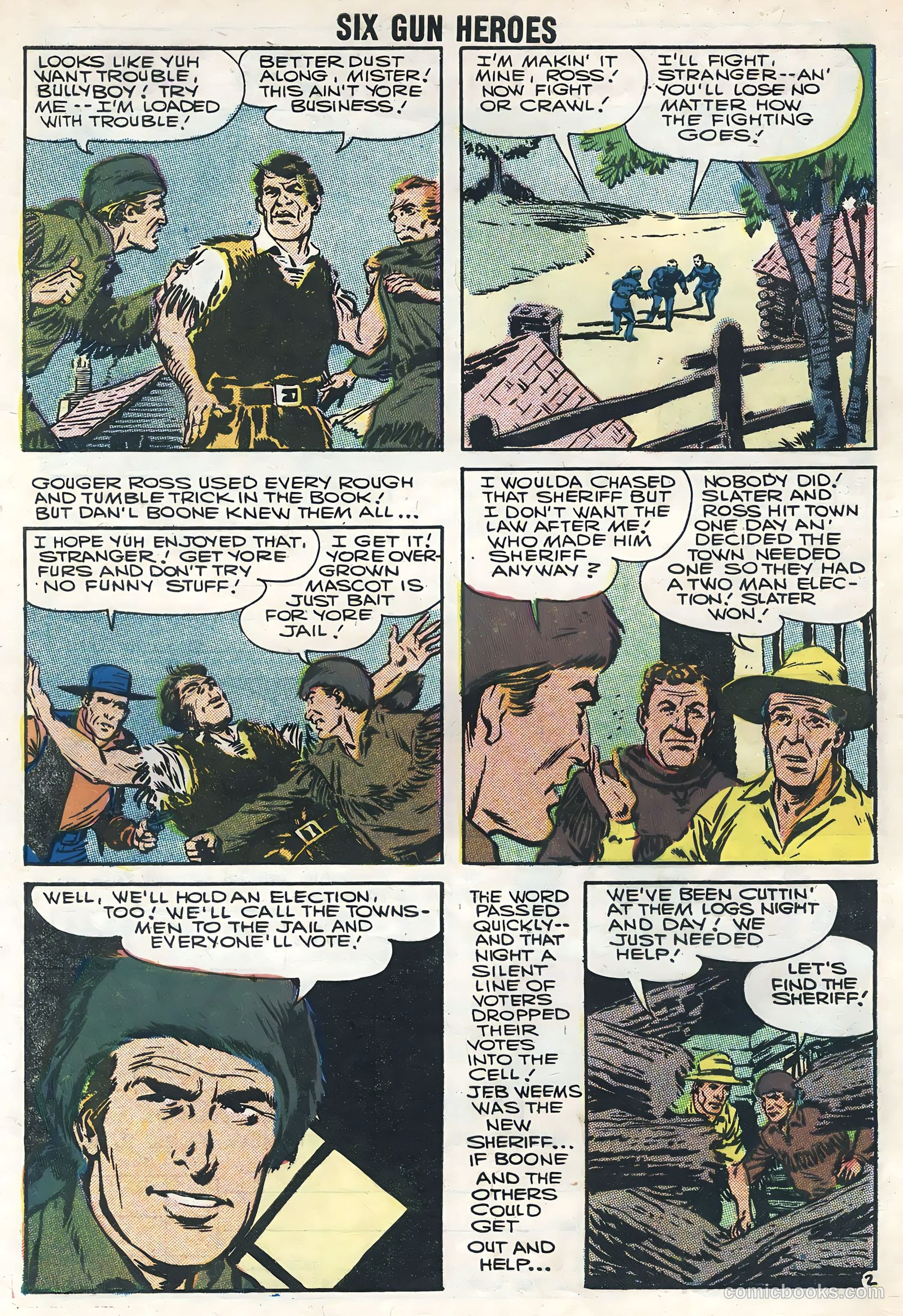 Six-Gun Heroes #44 (1957) — page 32 of 36