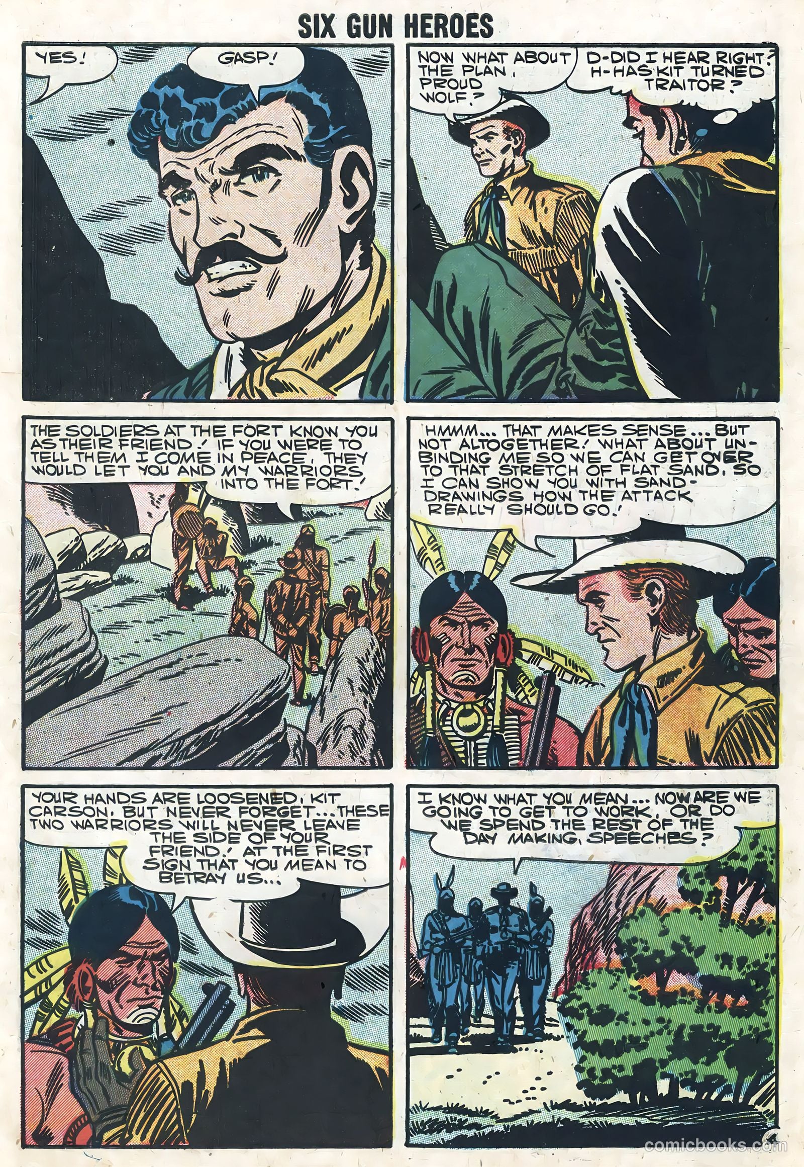 Six-Gun Heroes #45 (1958) — page 7 of 36