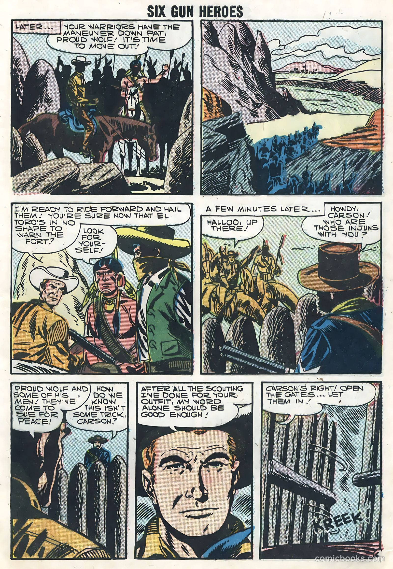 Six-Gun Heroes #45 (1958) — page 9 of 36