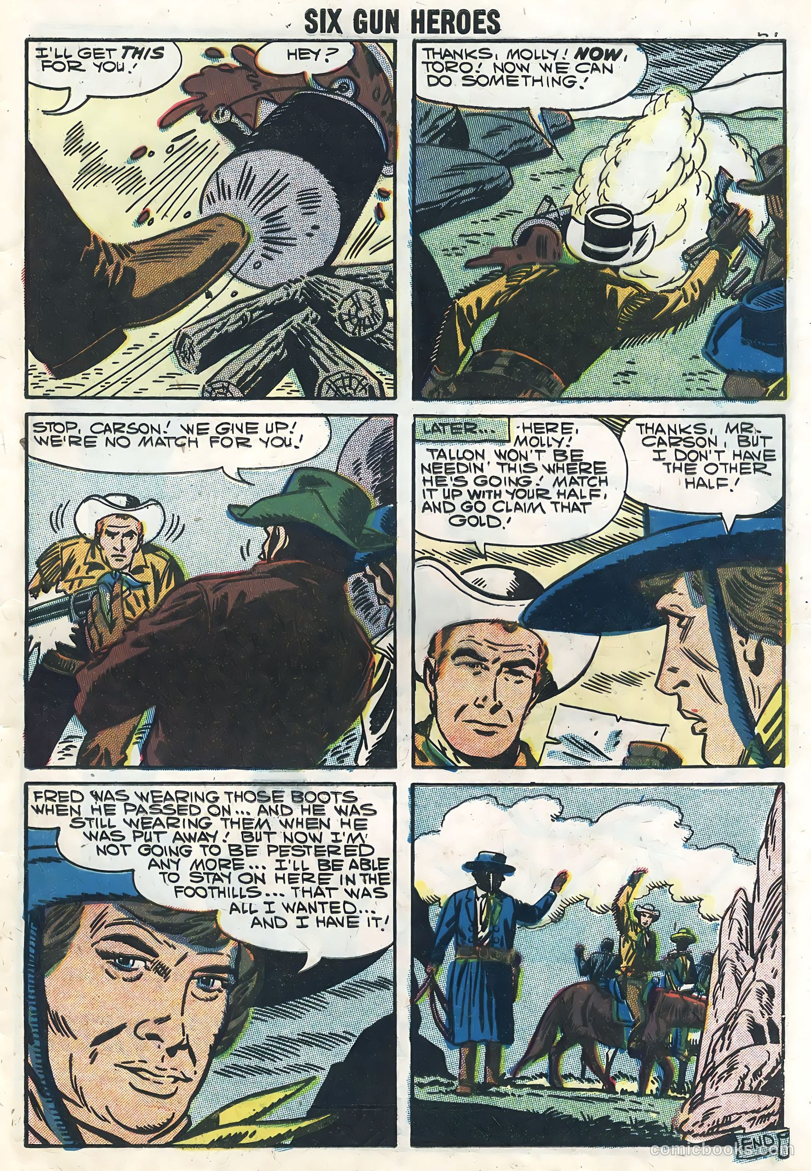 Six-Gun Heroes #45 (1958) — page 29 of 36