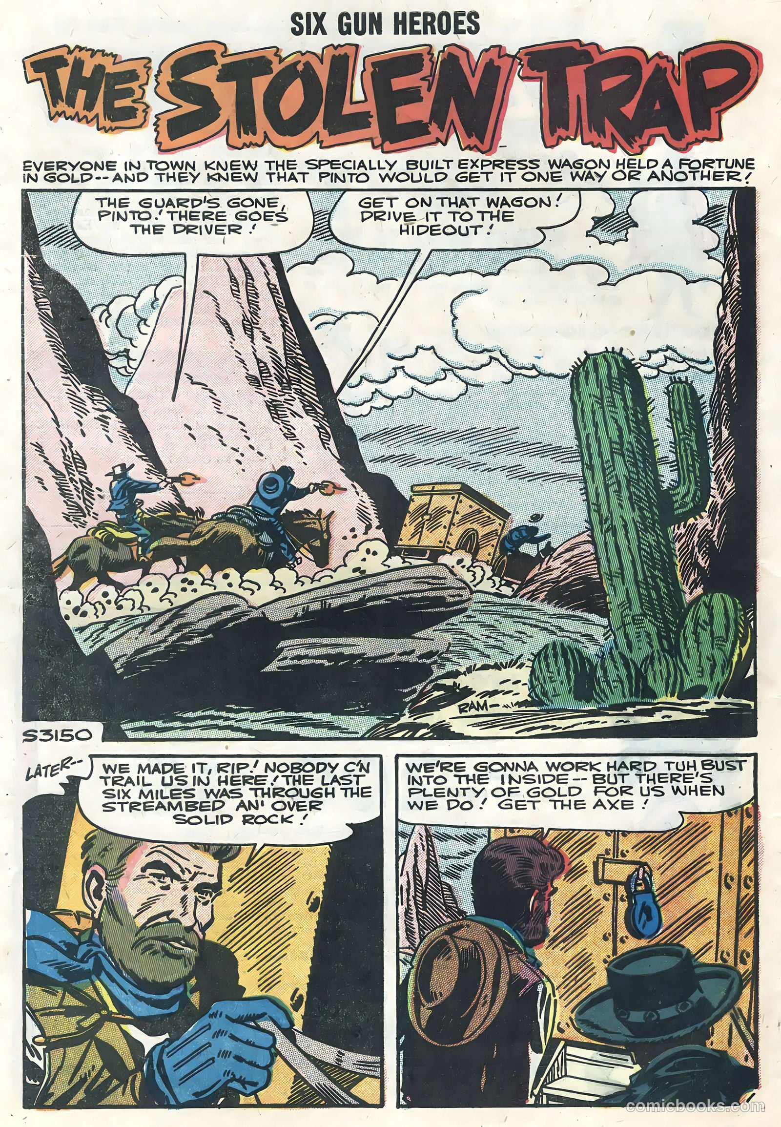 Six-Gun Heroes #45 (1958) — page 32 of 36