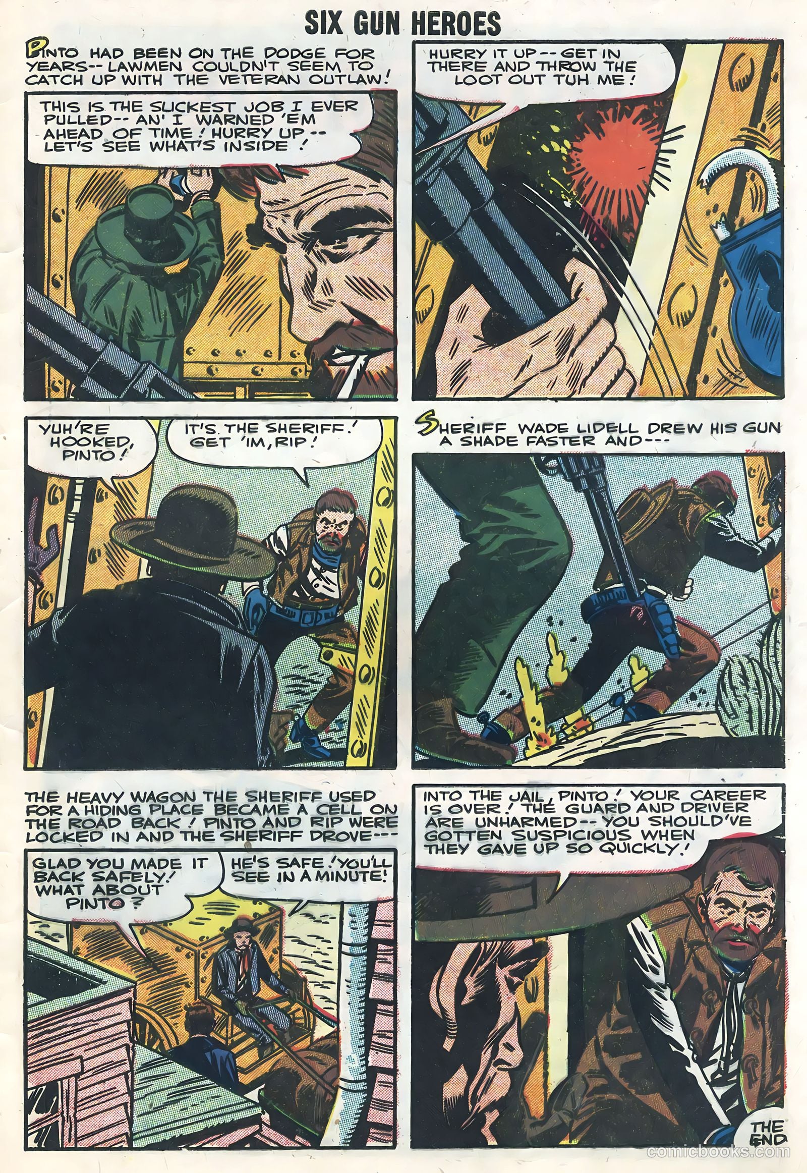 Six-Gun Heroes #45 (1958) — page 33 of 36