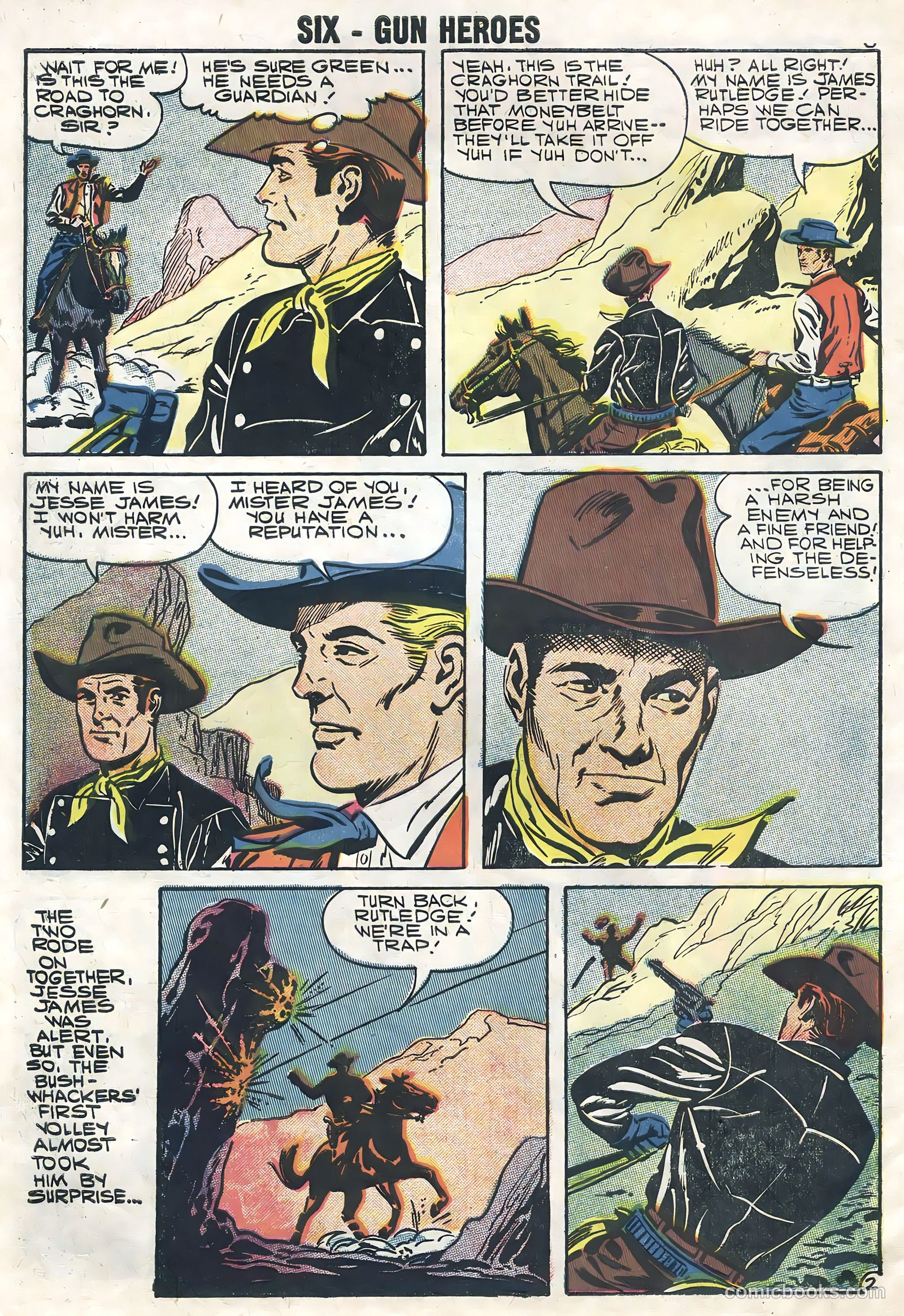 Six-Gun Heroes #46 (1958) — page 10 of 36