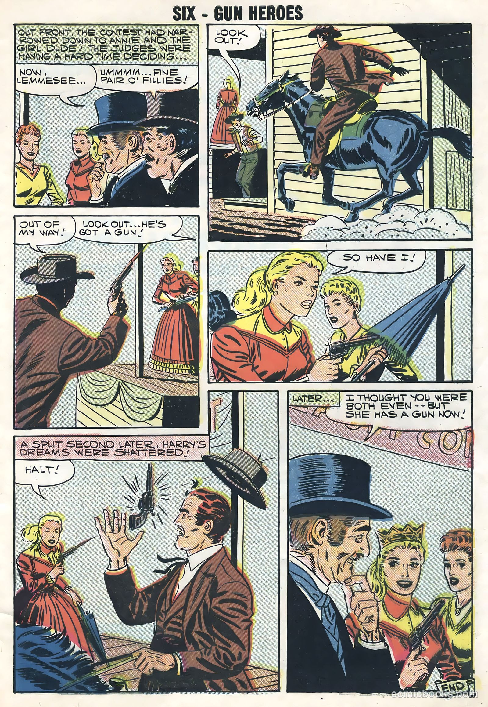 Six-Gun Heroes #46 (1958) — page 33 of 36