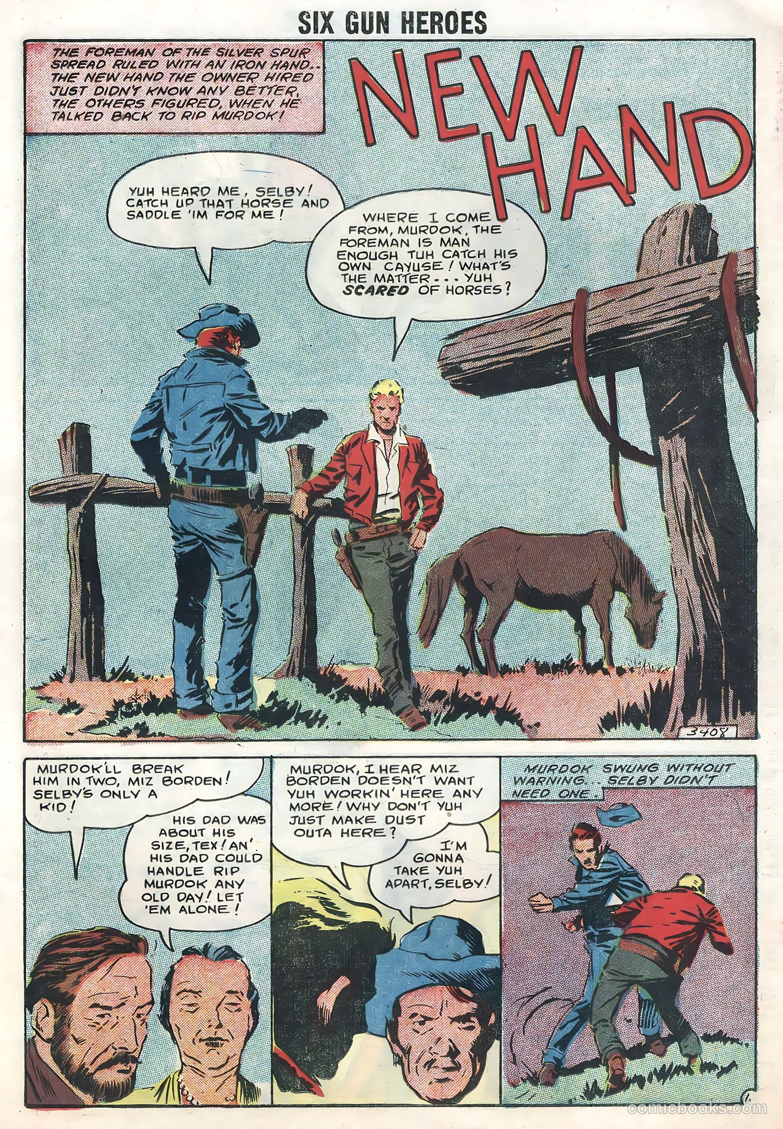 Six-Gun Heroes #47 (1958) — page 23 of 36