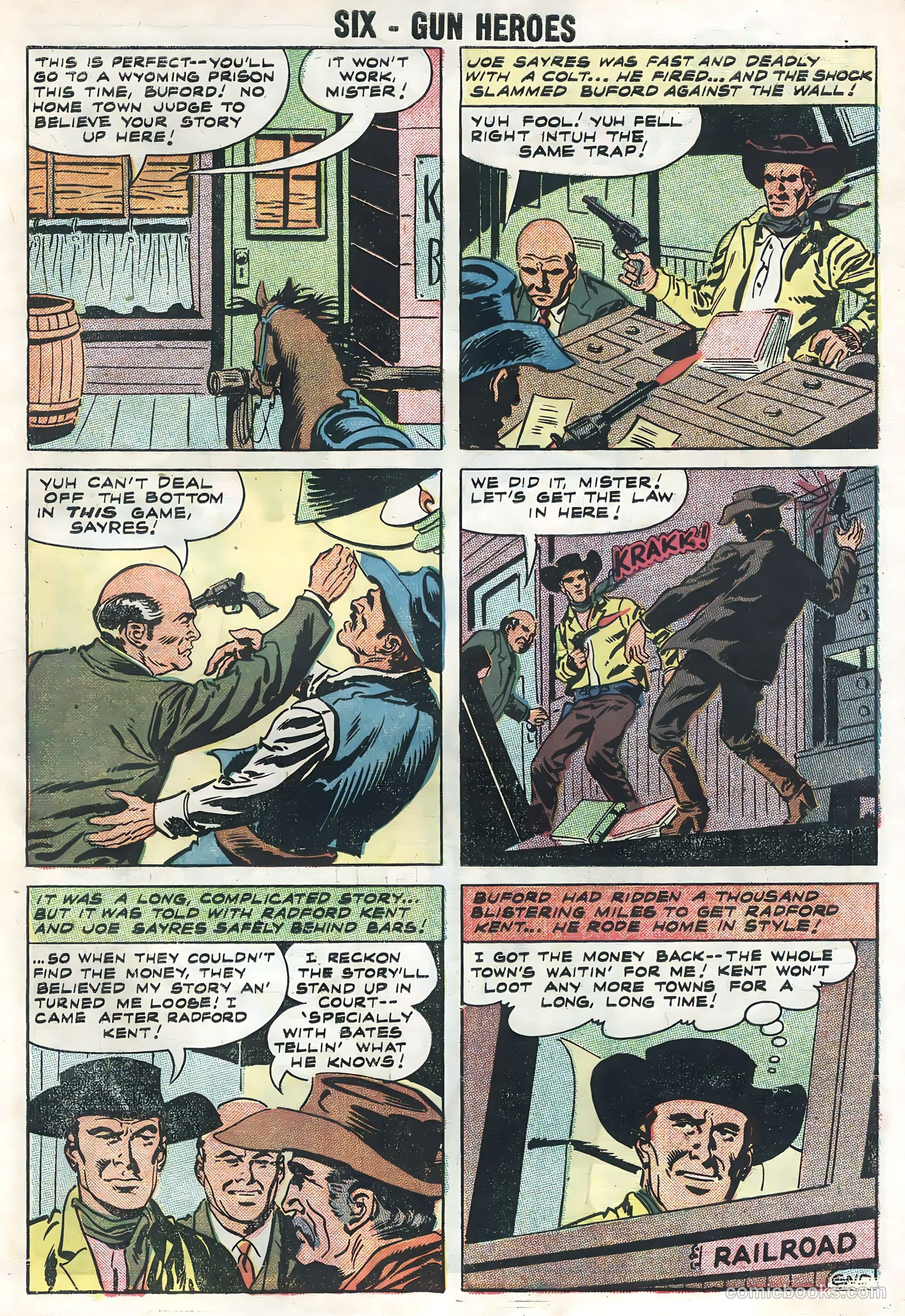 Six-Gun Heroes #49 (1958) — page 27 of 36