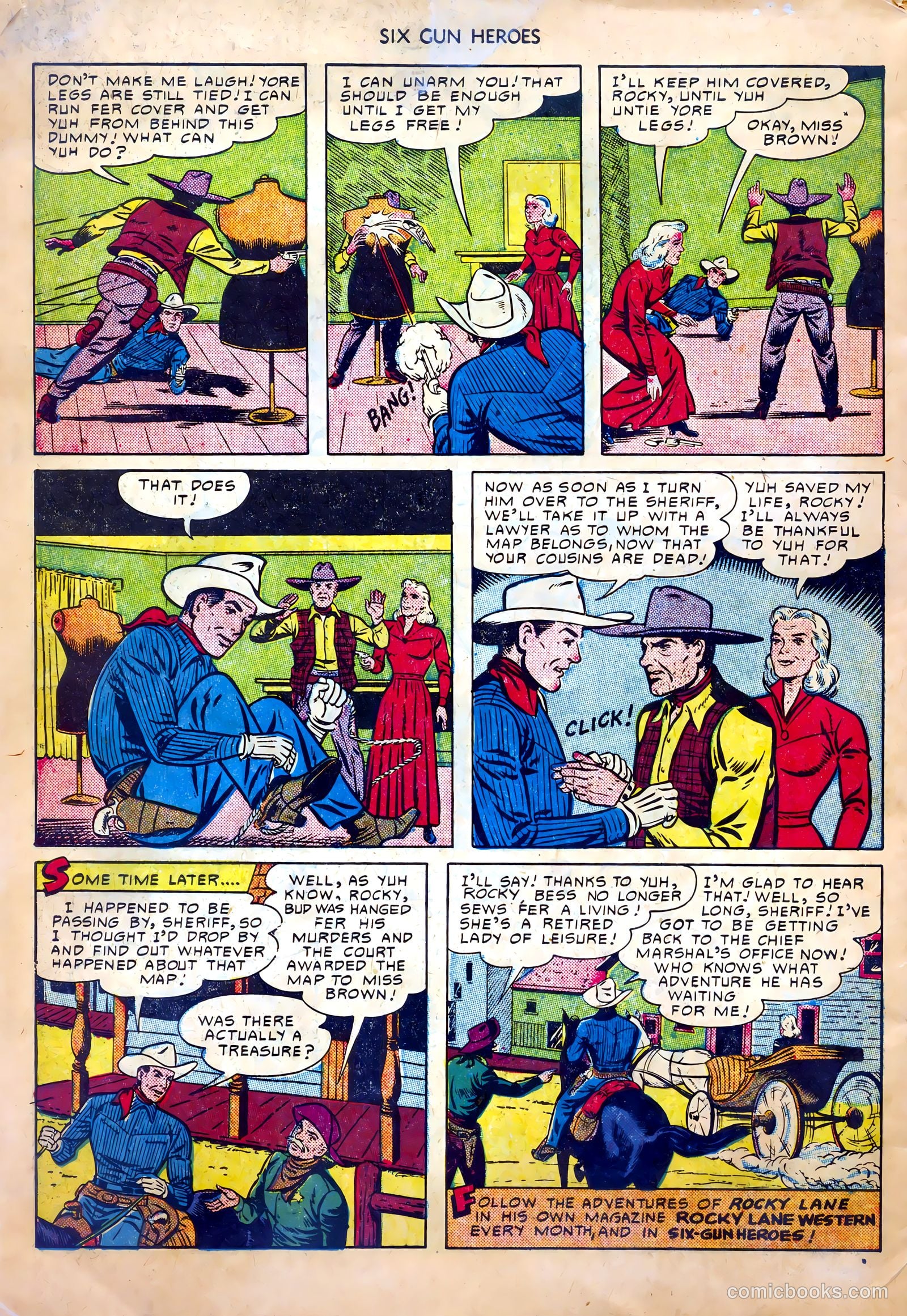 Six-Gun Heroes #5 (1949) — page 34 of 36