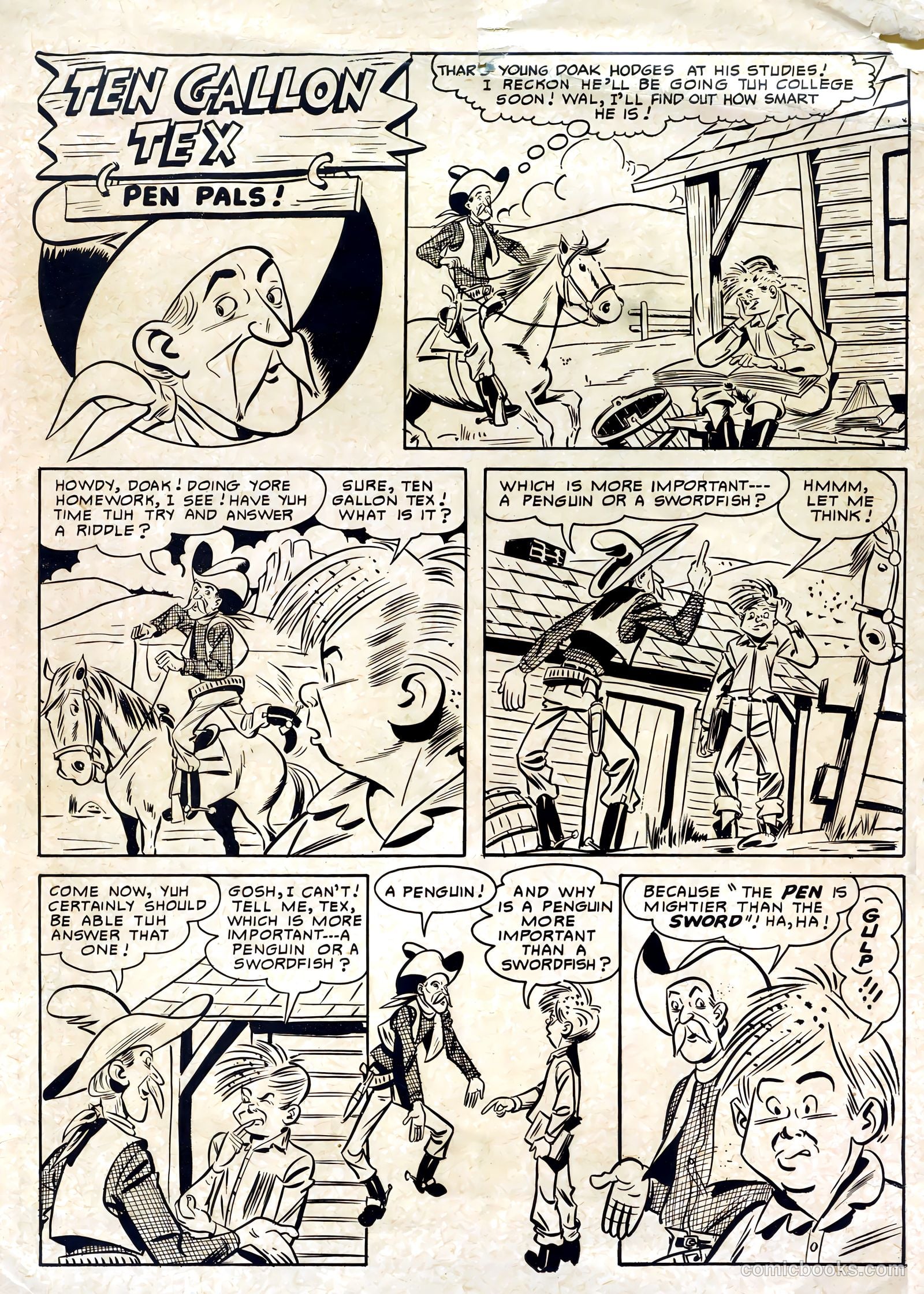 Six-Gun Heroes #5 (1949) — page 35 of 36
