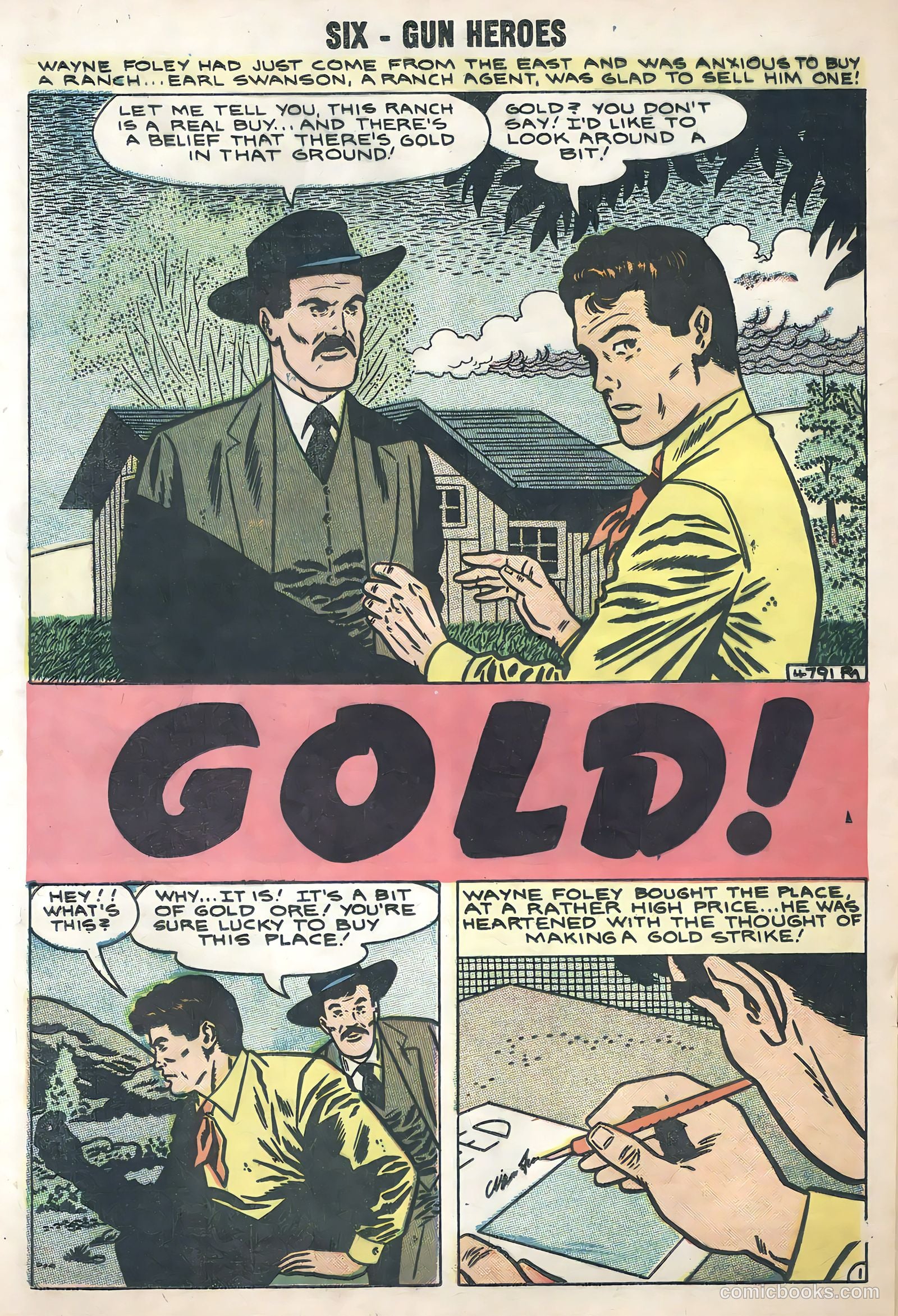 Six-Gun Heroes #50 (1951) — page 23 of 35