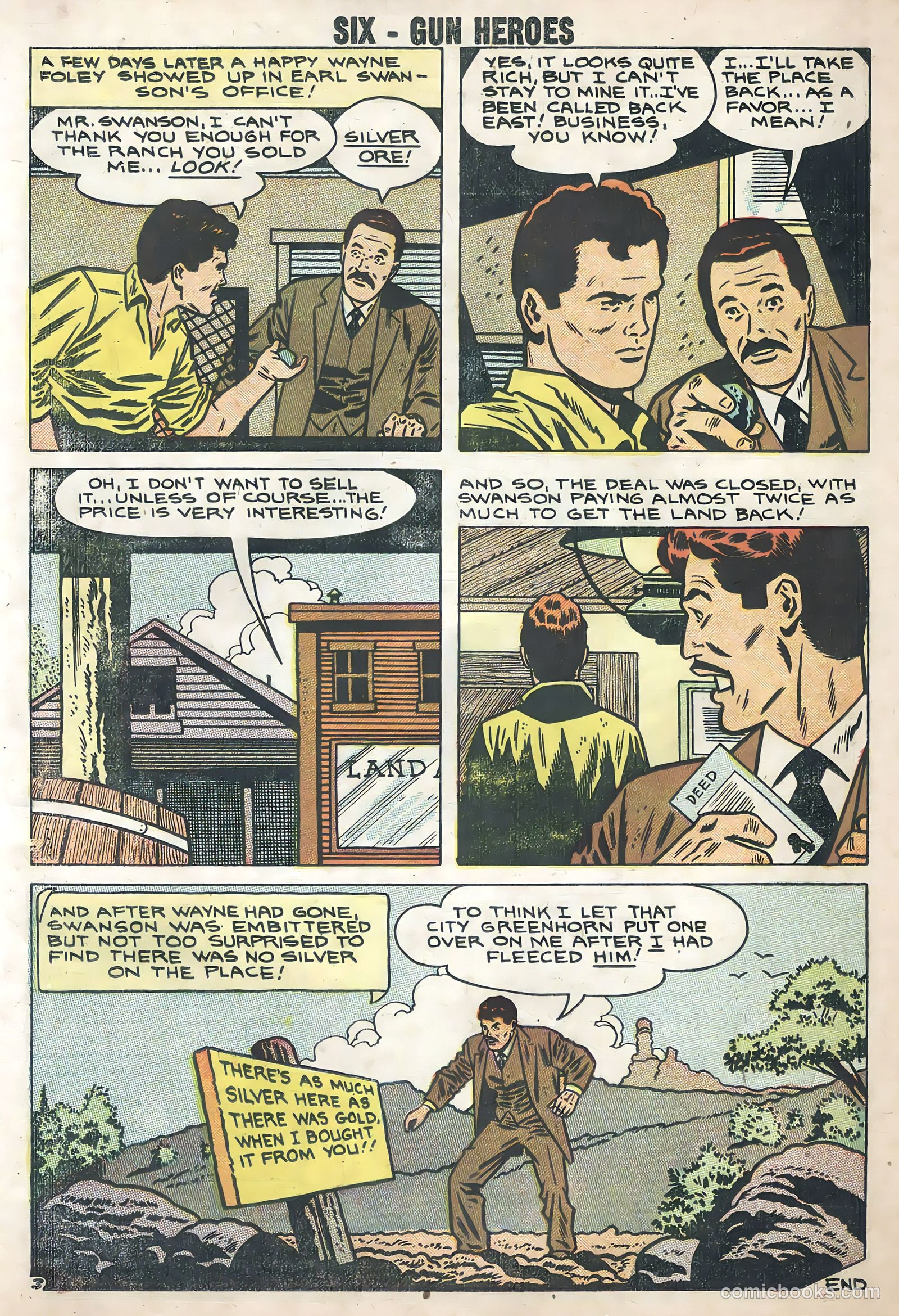 Six-Gun Heroes #50 (1951) — page 25 of 35
