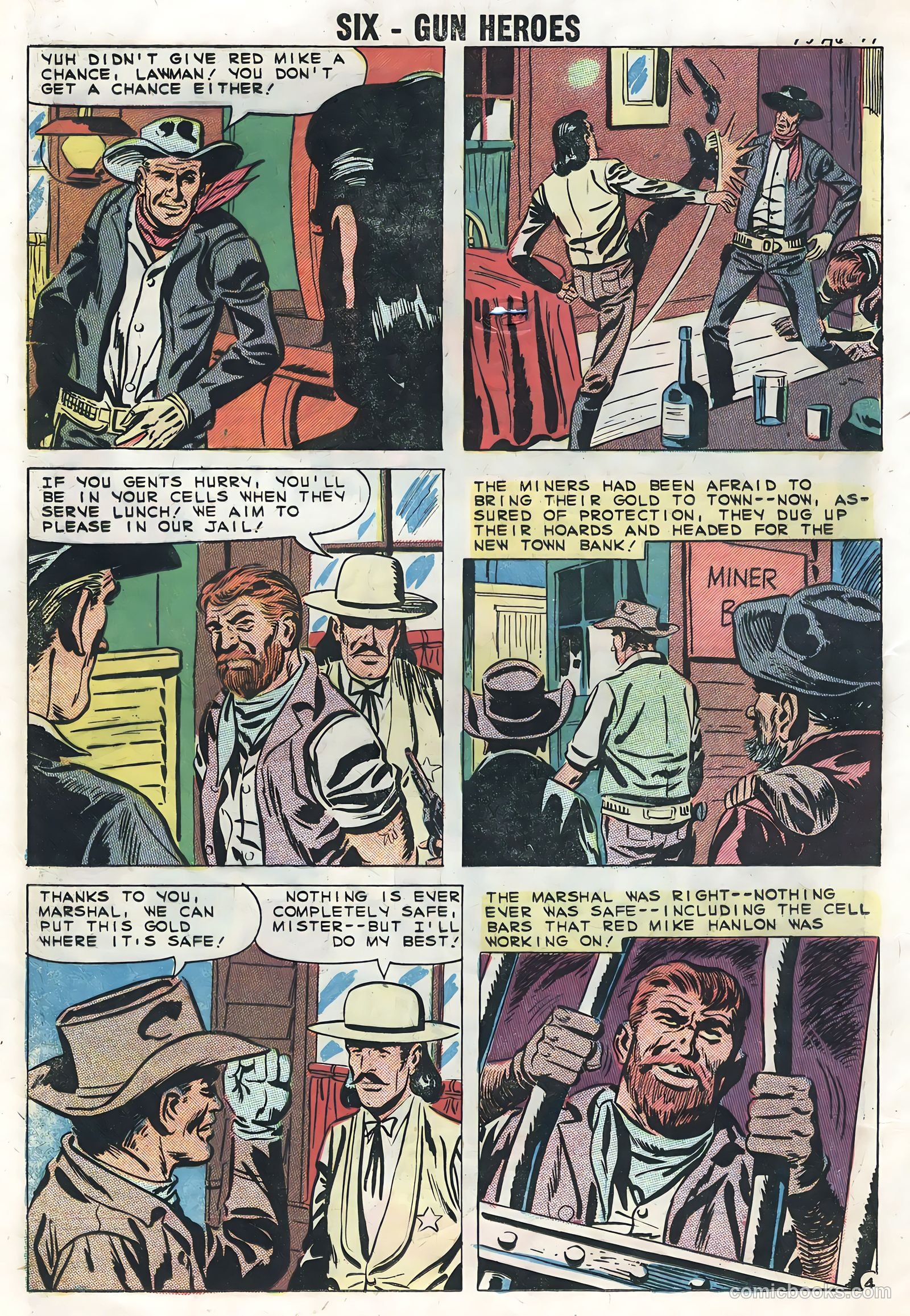 Six-Gun Heroes #52 (1951) — page 16 of 36