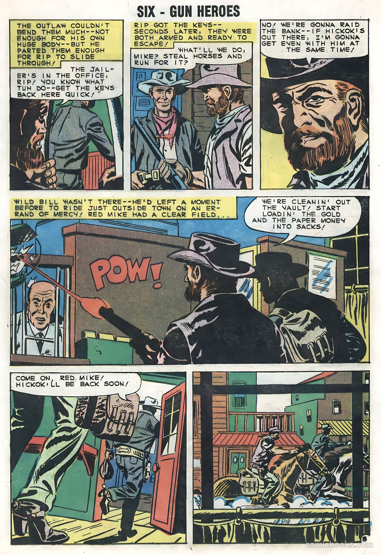 Six-Gun Heroes #52 (1951) — page 17 of 36