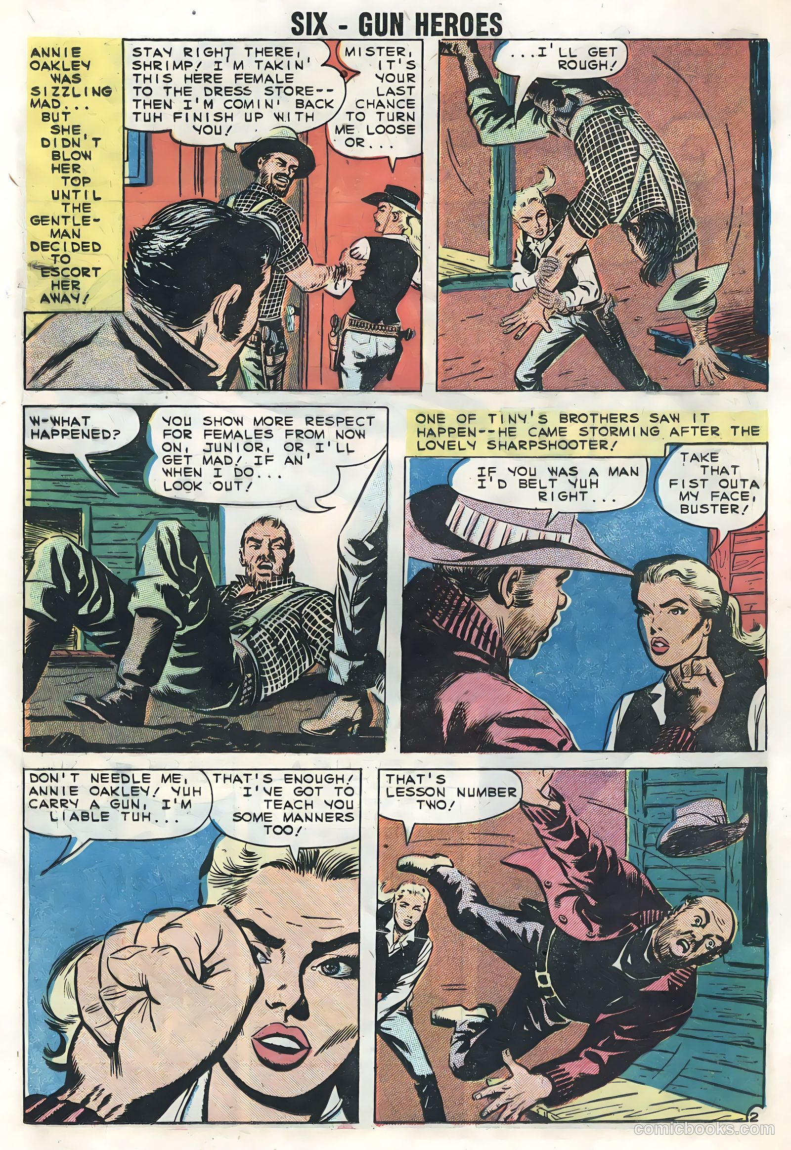 Six-Gun Heroes #52 (1951) — page 20 of 36