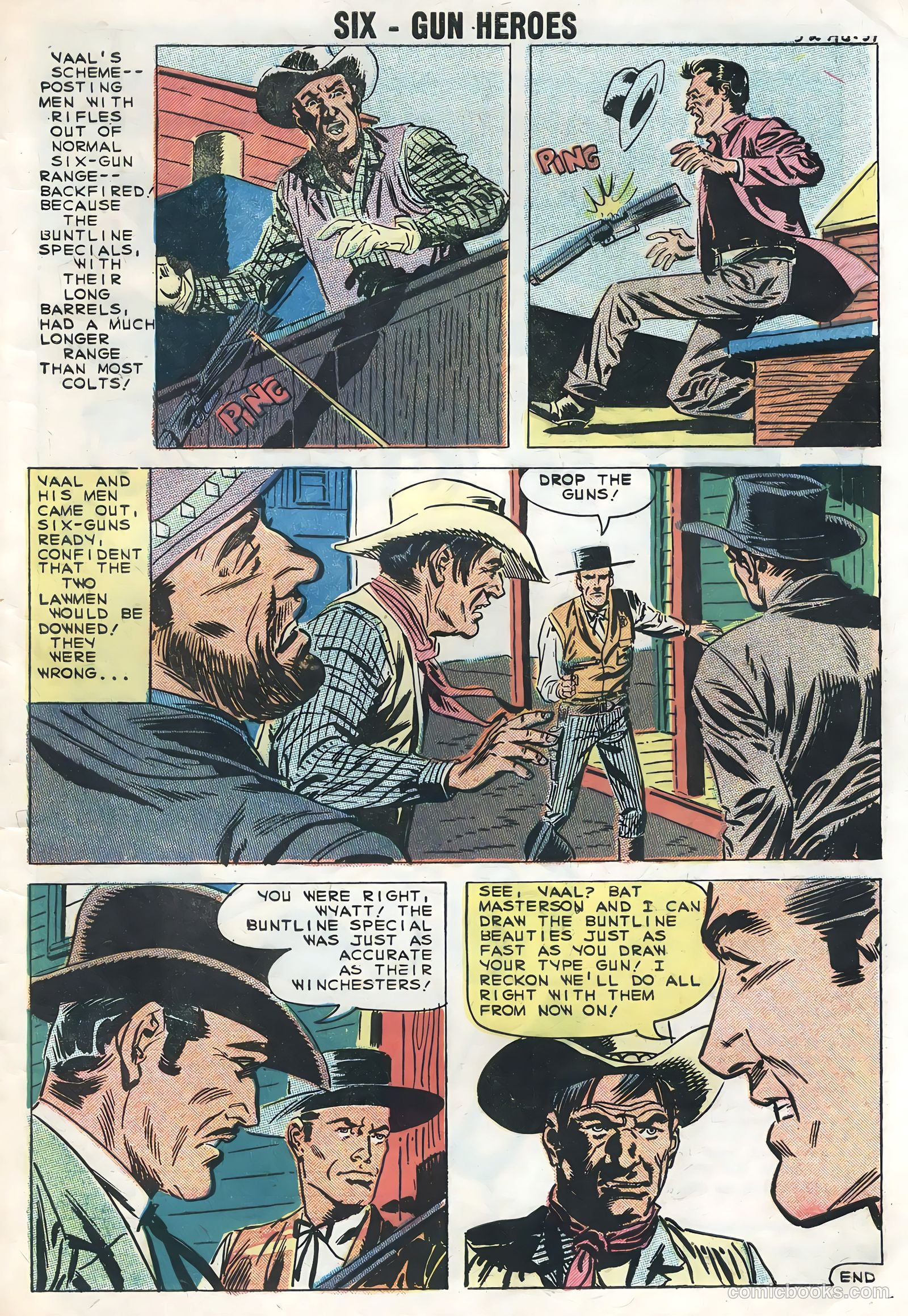 Six-Gun Heroes #52 (1951) — page 33 of 36