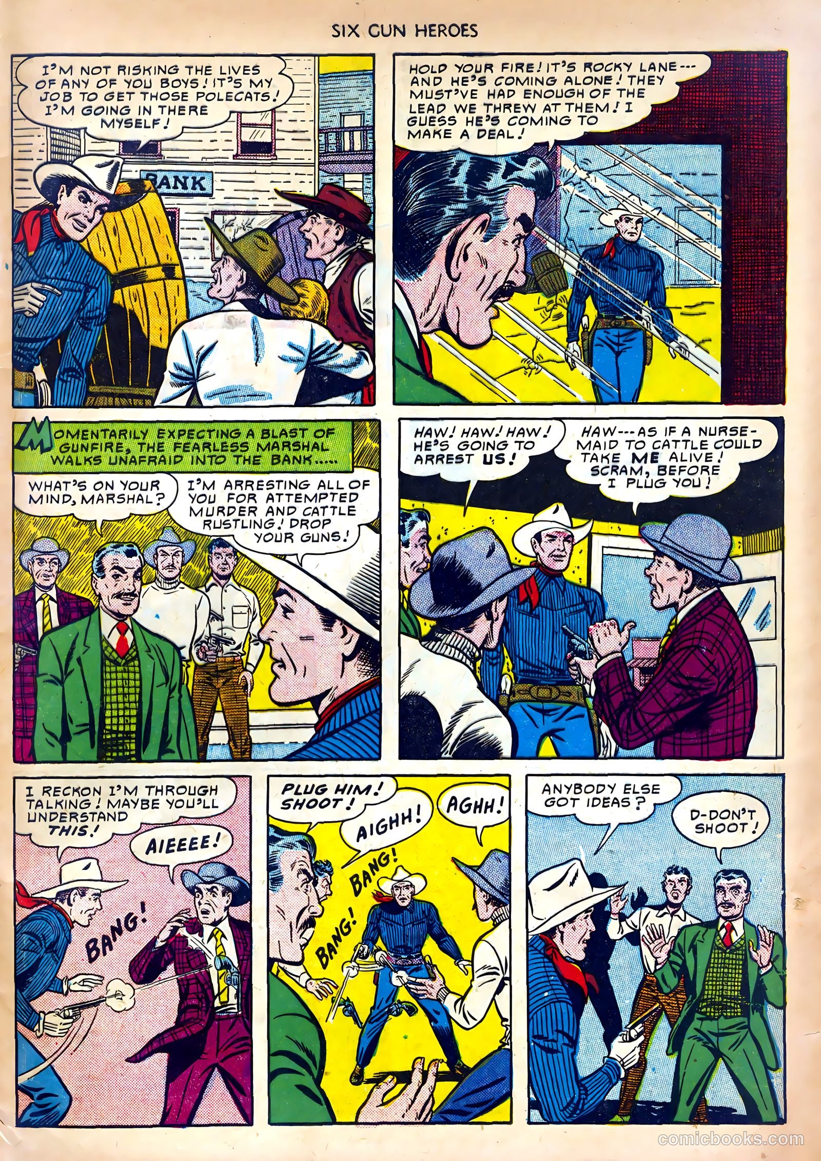 Six-Gun Heroes #6 (1951) — page 33 of 36