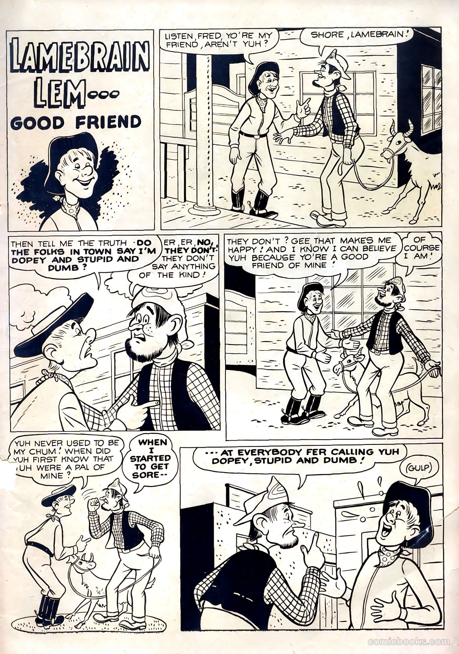 Six-Gun Heroes #6 (1951) — page 35 of 36